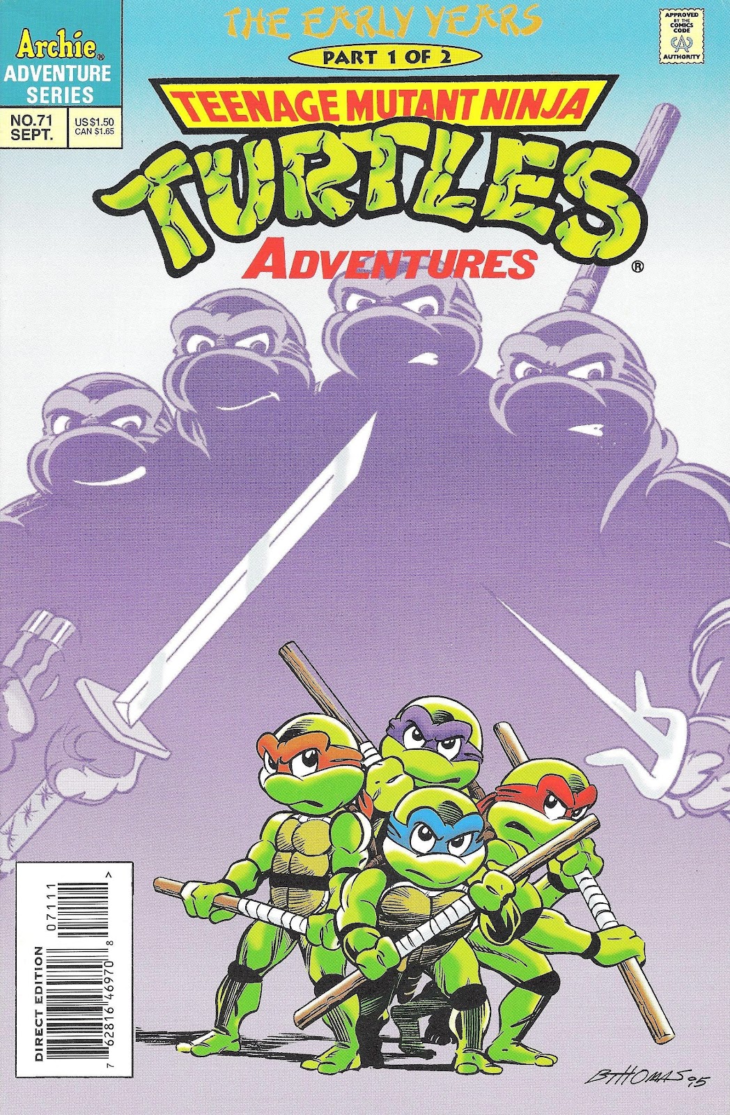 Teenage Mutant Ninja Turtles Adventures (1989) issue 71 - Page 1