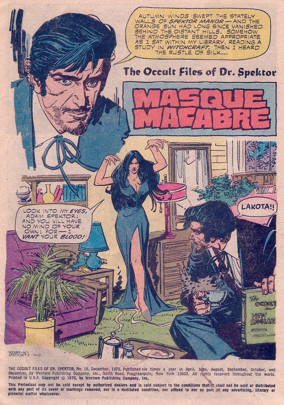 Read online The Occult Files of Doctor Spektor comic -  Issue #18 - 3