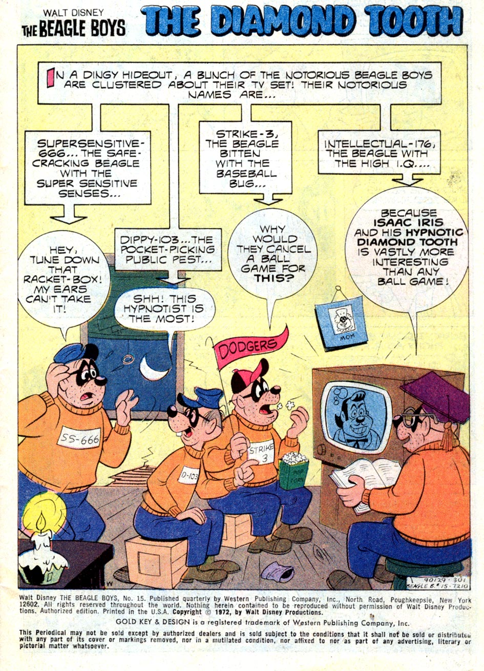Read online Walt Disney THE BEAGLE BOYS comic -  Issue #15 - 3