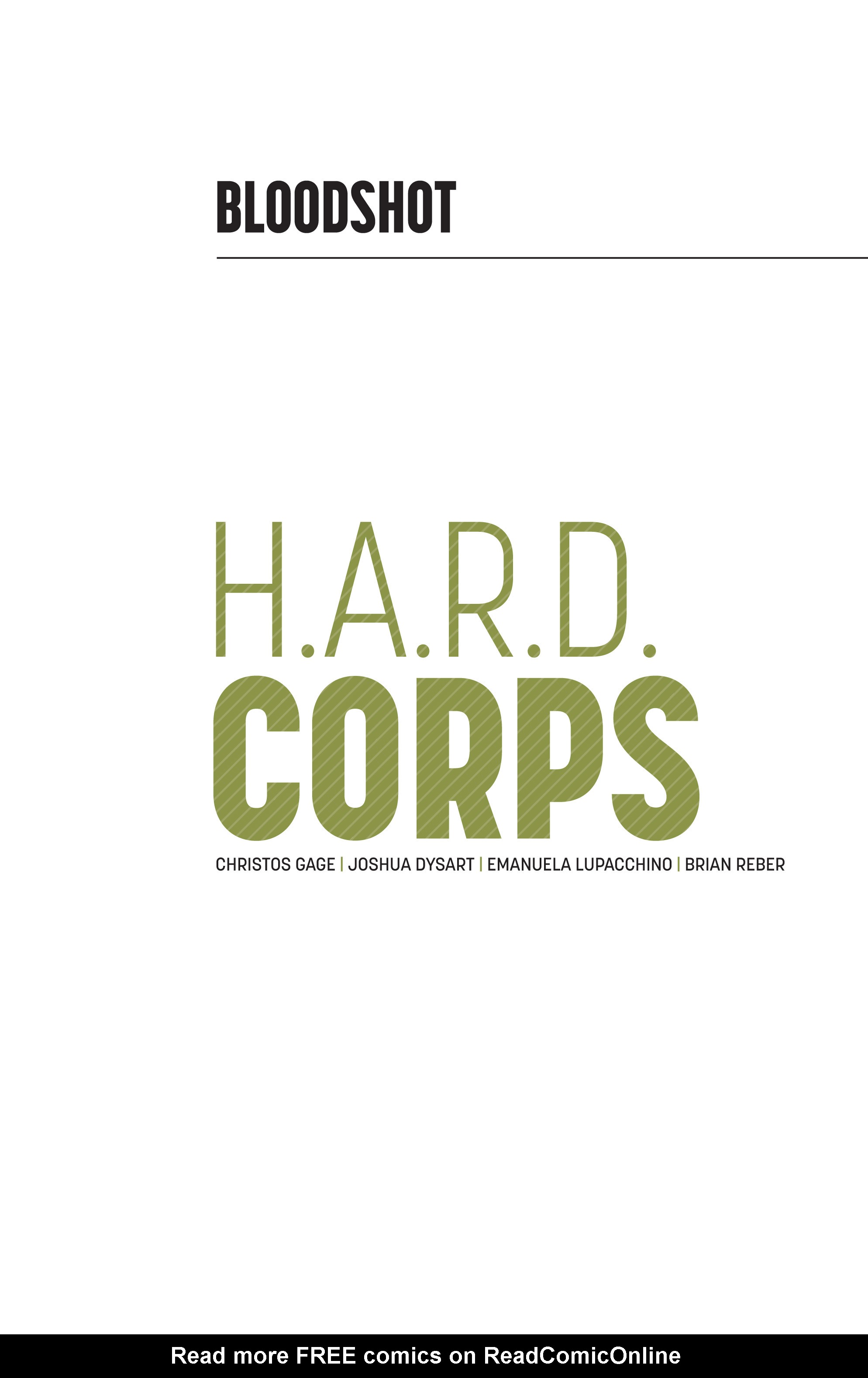 Read online Bloodshot: H.A.R.D. Corps comic -  Issue # Full - 2