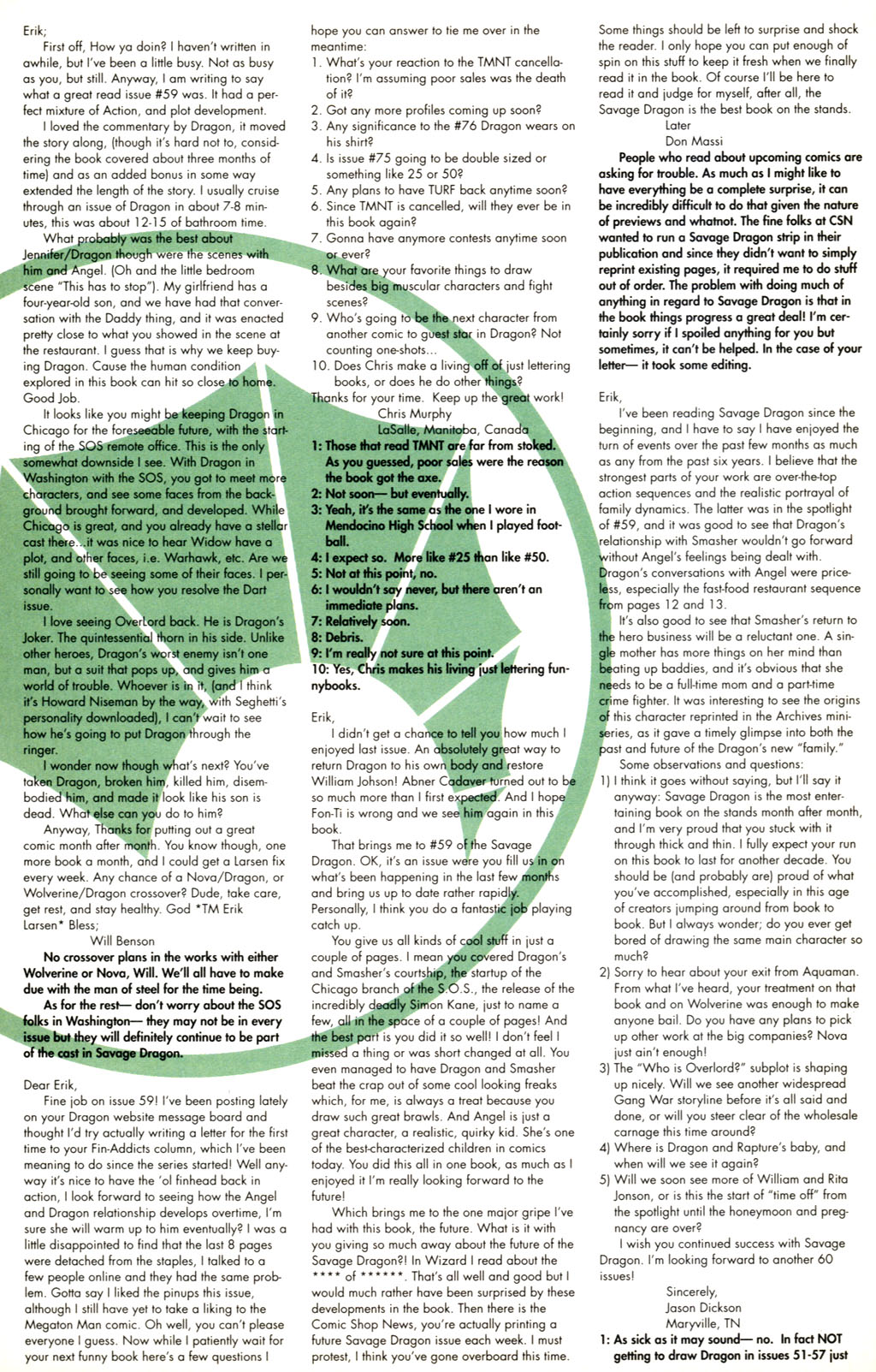 Read online The Savage Dragon (1993) comic -  Issue #61 - 25