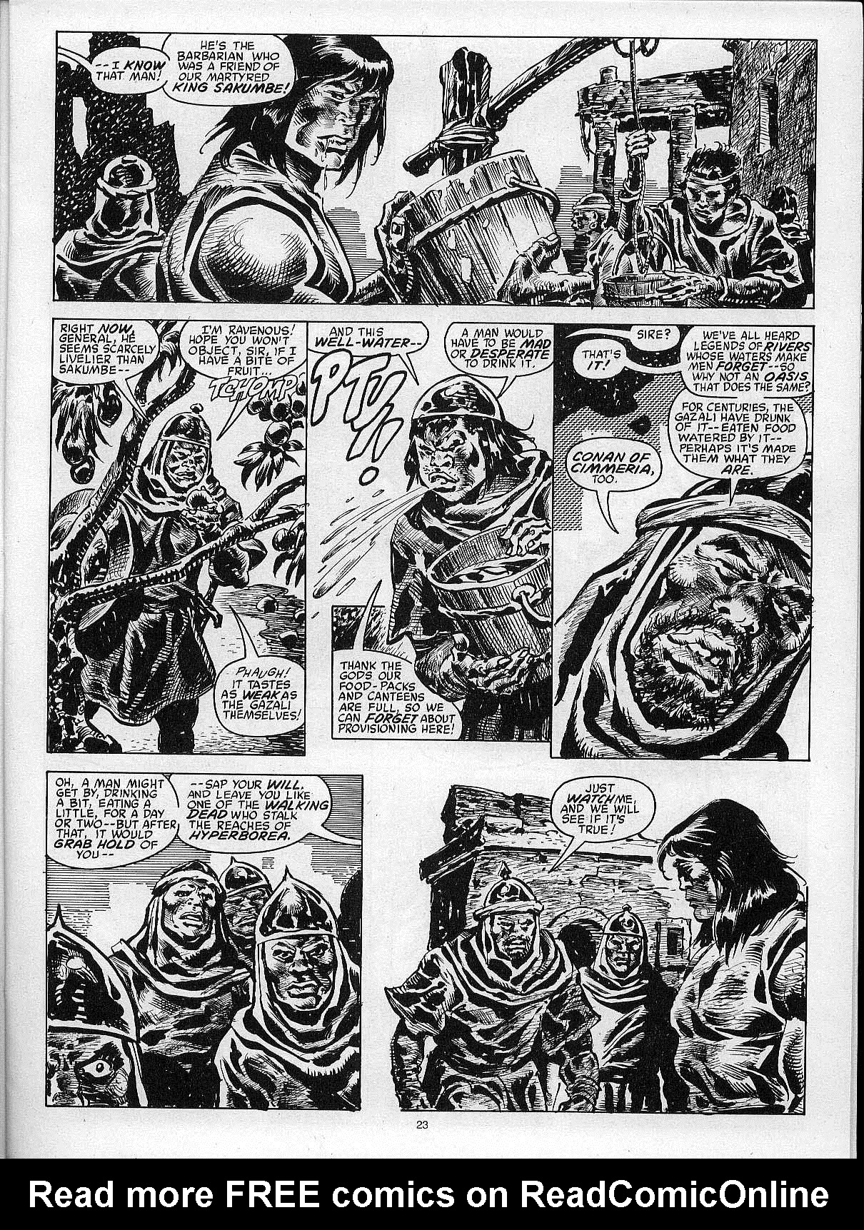 Read online The Savage Sword Of Conan comic -  Issue #204 - 25