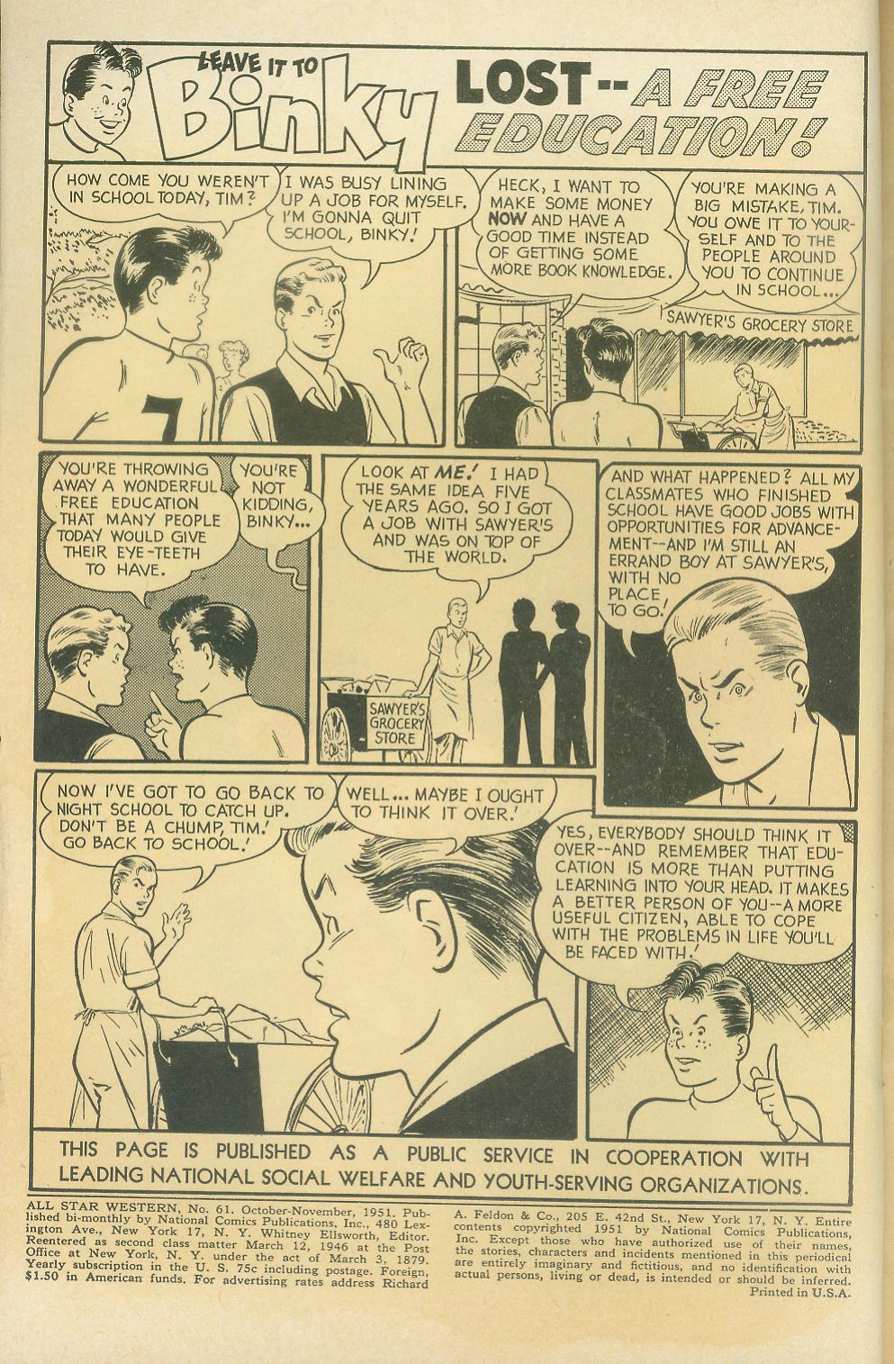 Read online All-Star Western (1951) comic -  Issue #61 - 2