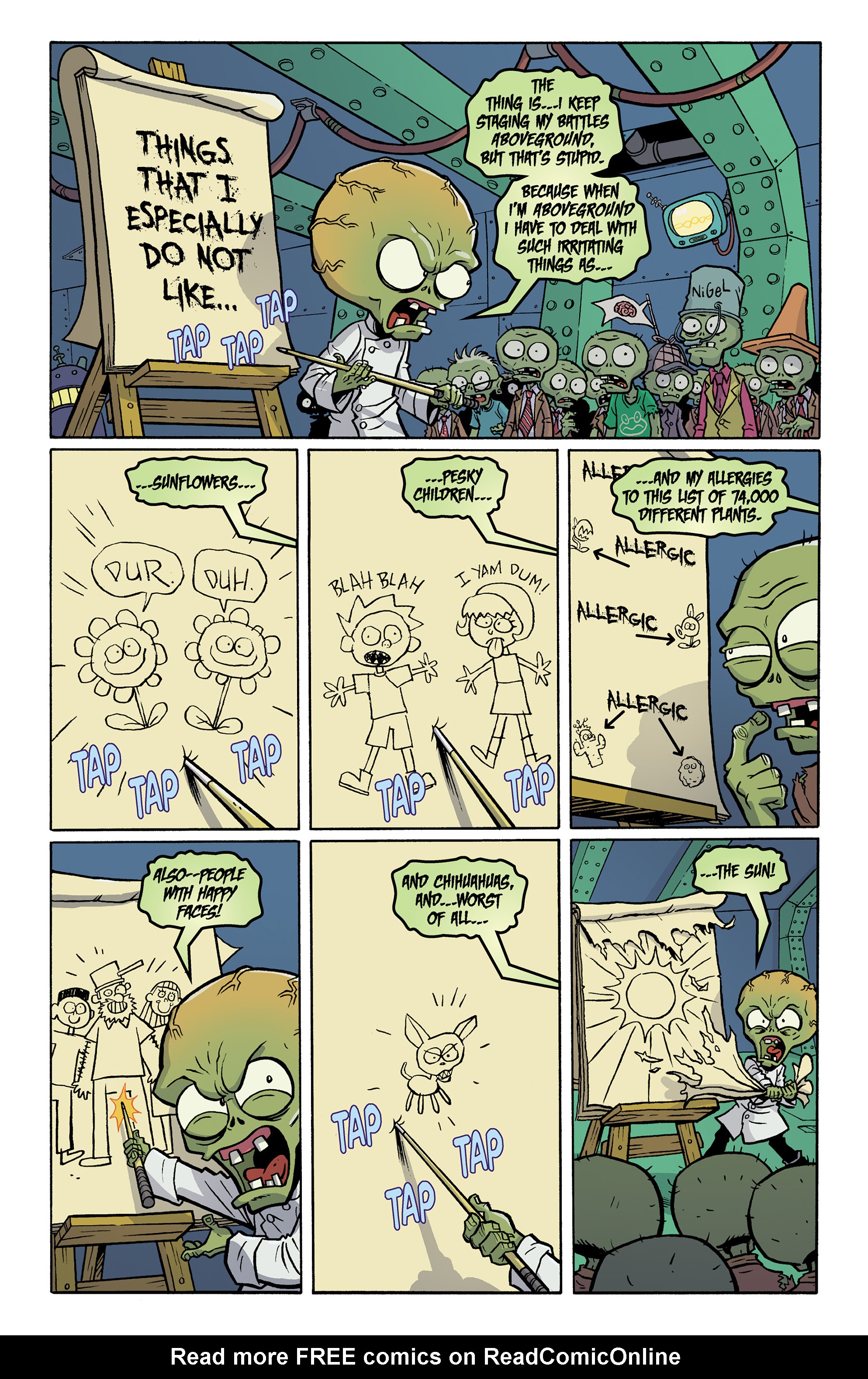 Read online Plants vs. Zombies: Boom Boom Mushroom comic -  Issue #10 - 4
