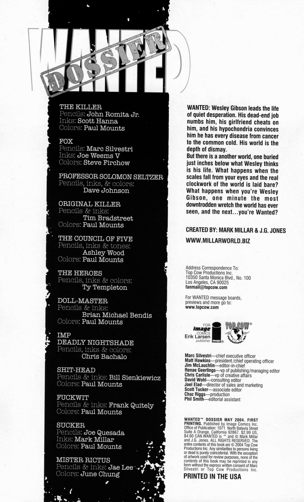 Read online Wanted Dossier comic -  Issue # Full - 2