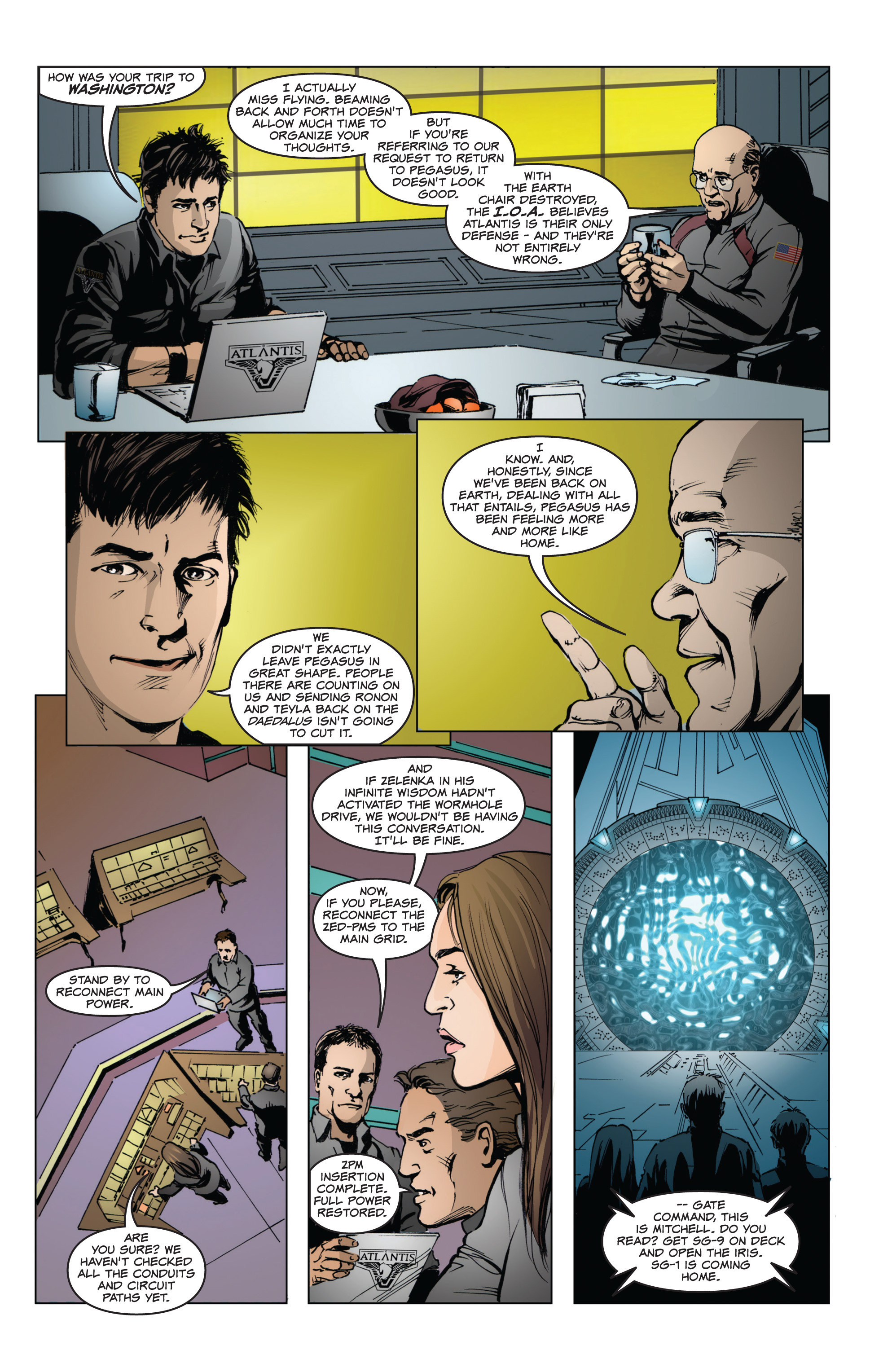Read online Stargate Atlantis Back to Pegasus comic -  Issue #1 - 10