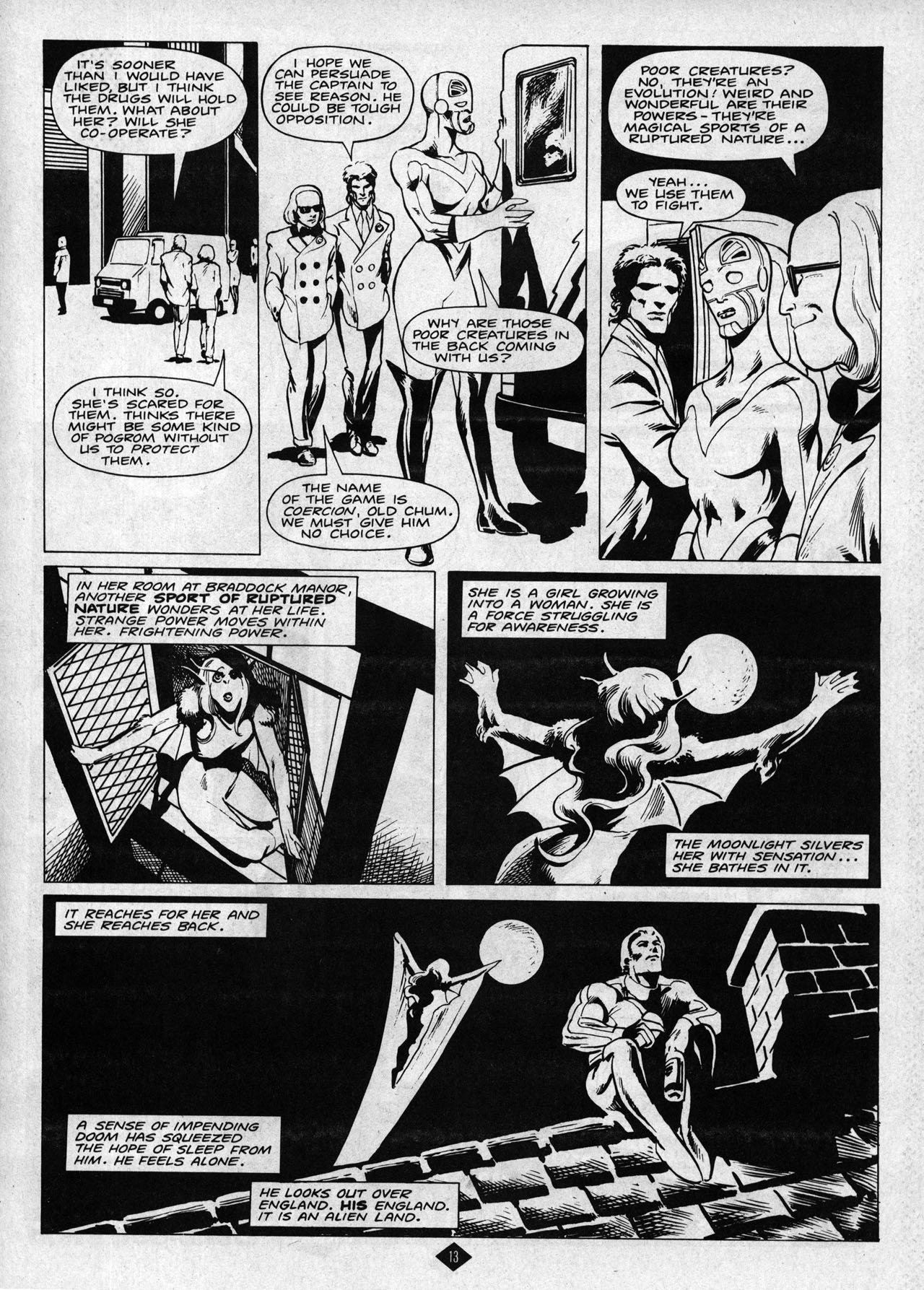 Read online Captain Britain (1985) comic -  Issue #7 - 13