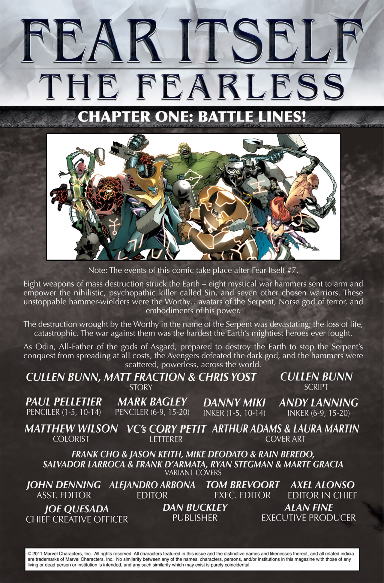 Read online Fear Itself: The Fearless comic -  Issue #1 - 2