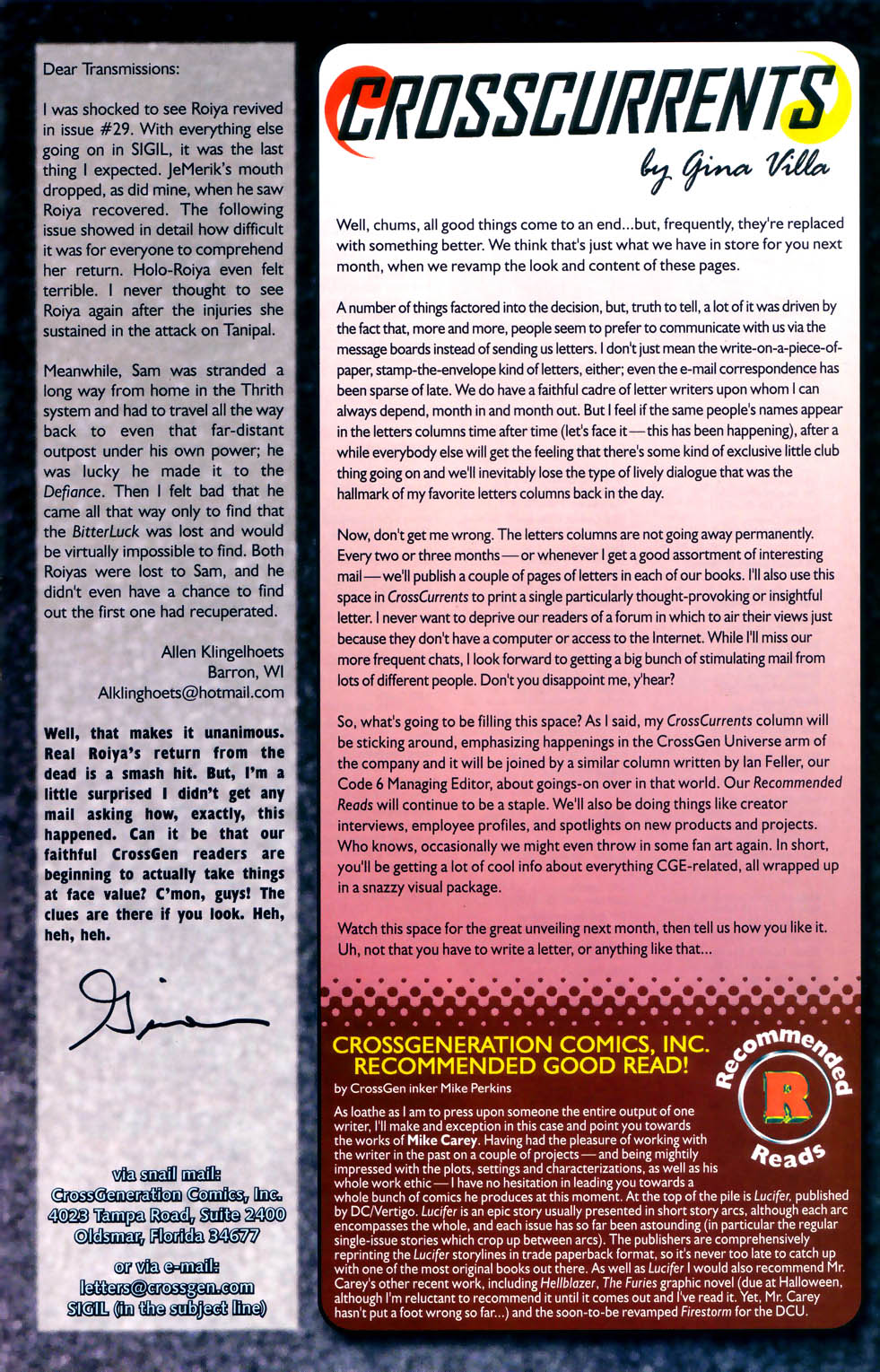 Read online Sigil (2000) comic -  Issue #32 - 23