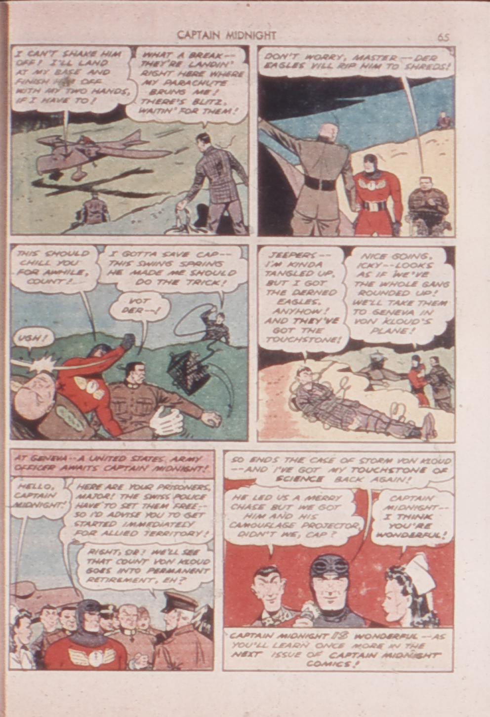 Read online Captain Midnight (1942) comic -  Issue #14 - 63