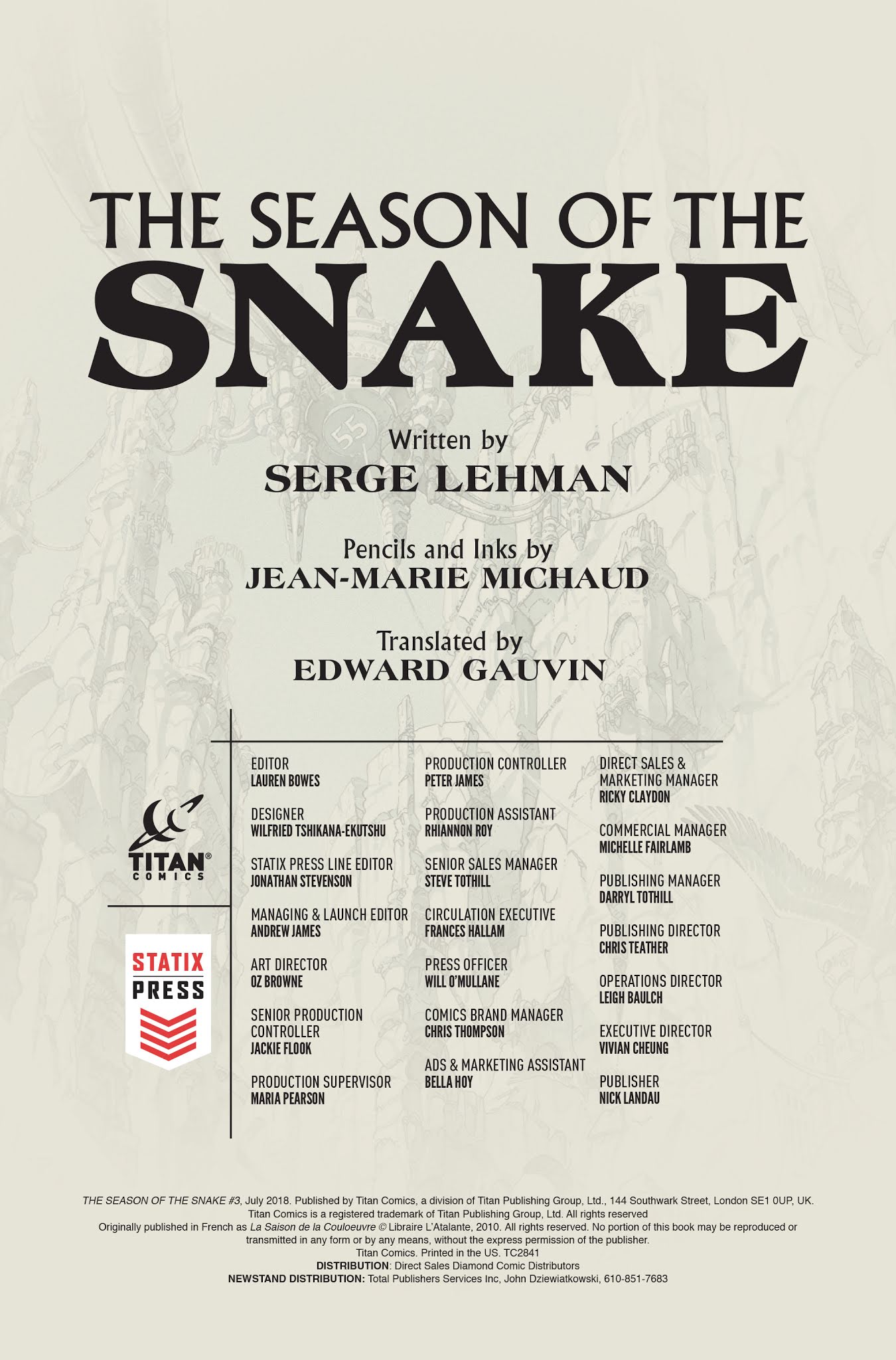 Read online The Season of the Snake comic -  Issue #3 - 2