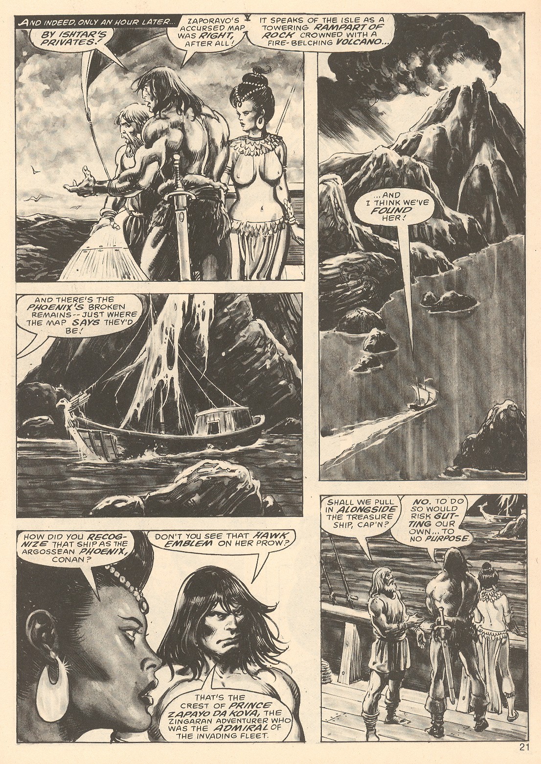 Read online The Savage Sword Of Conan comic -  Issue #67 - 21