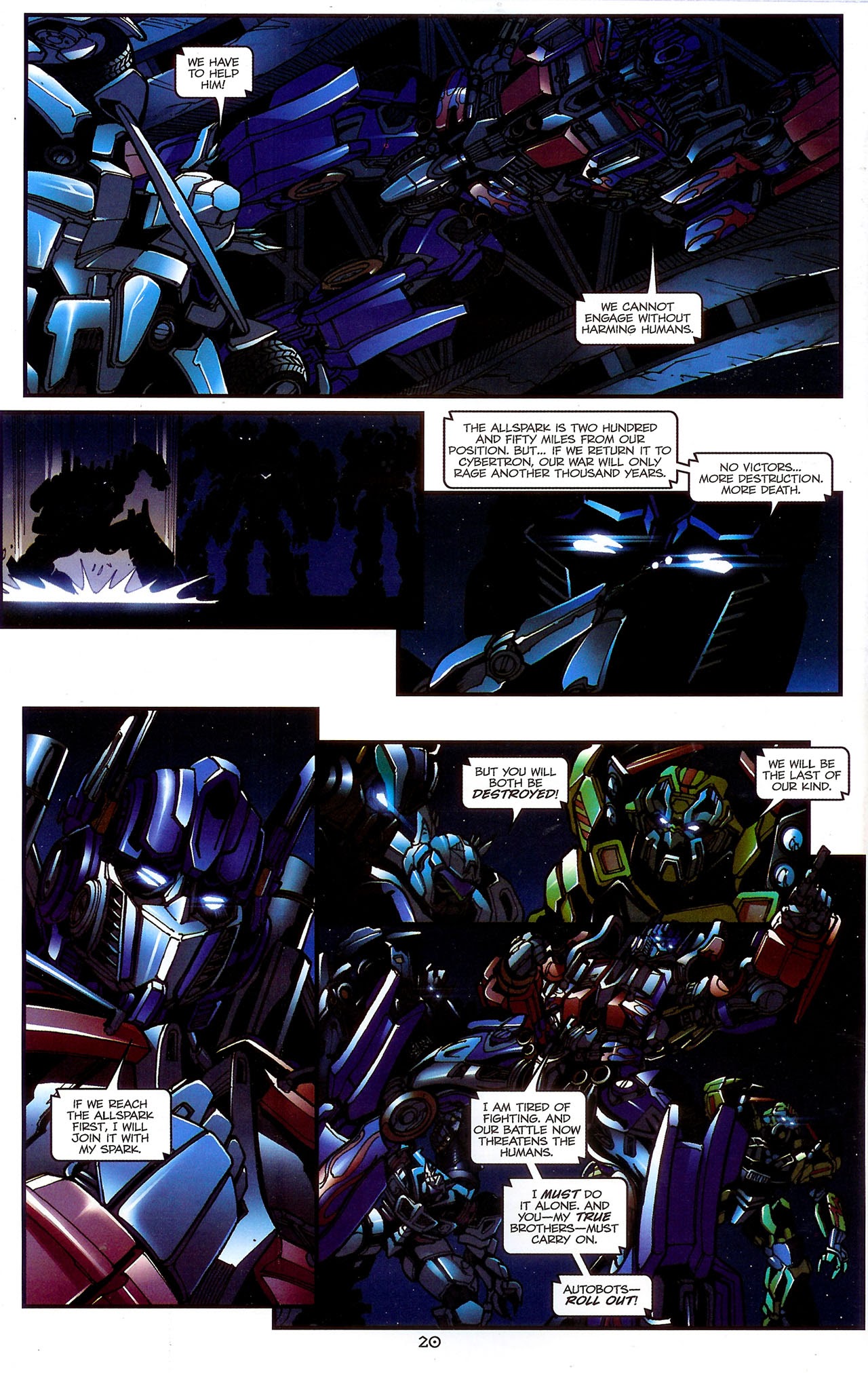 Read online Transformers: The Movie Adaptation comic -  Issue #3 - 21