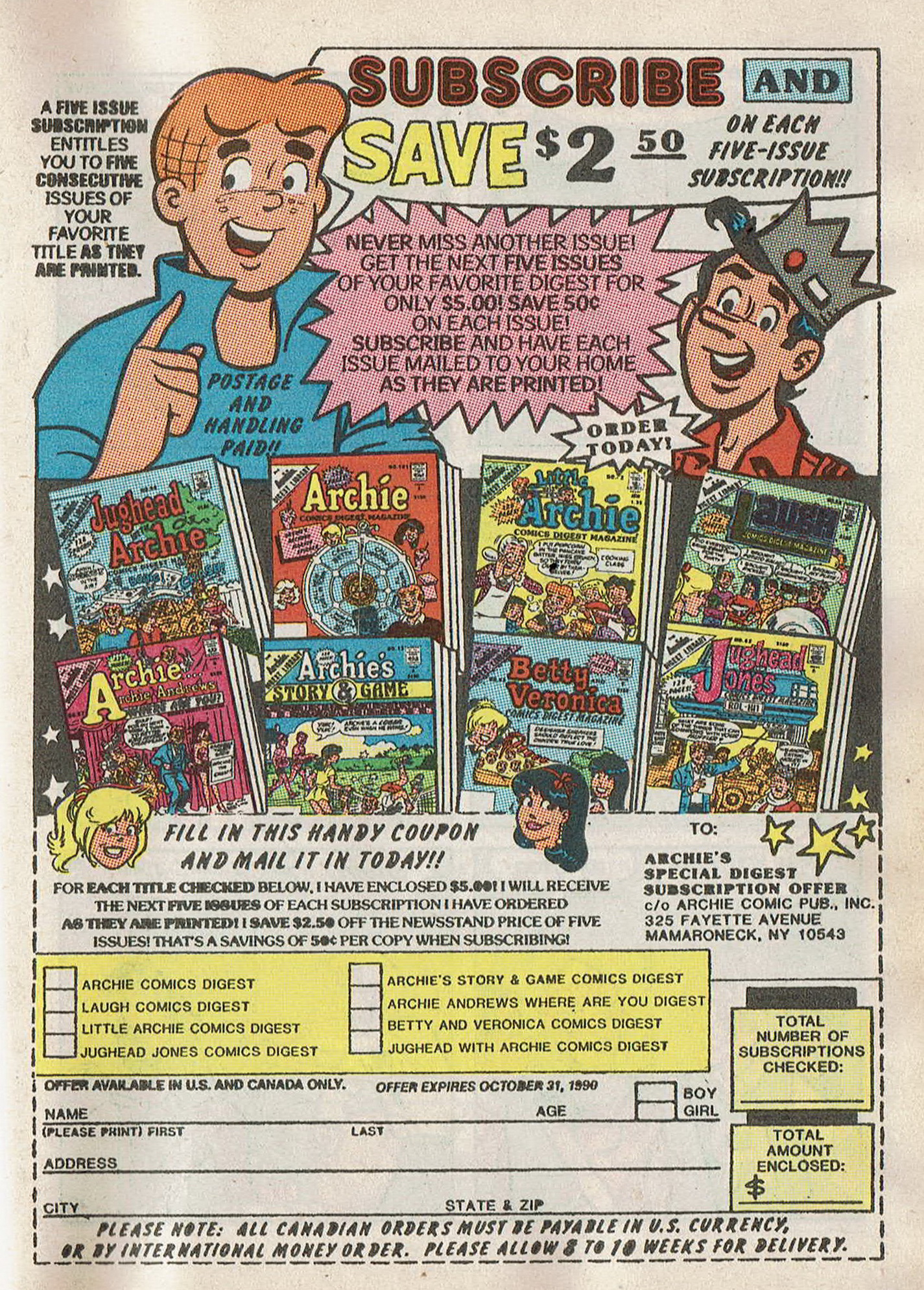 Read online Betty and Veronica Digest Magazine comic -  Issue #43 - 105