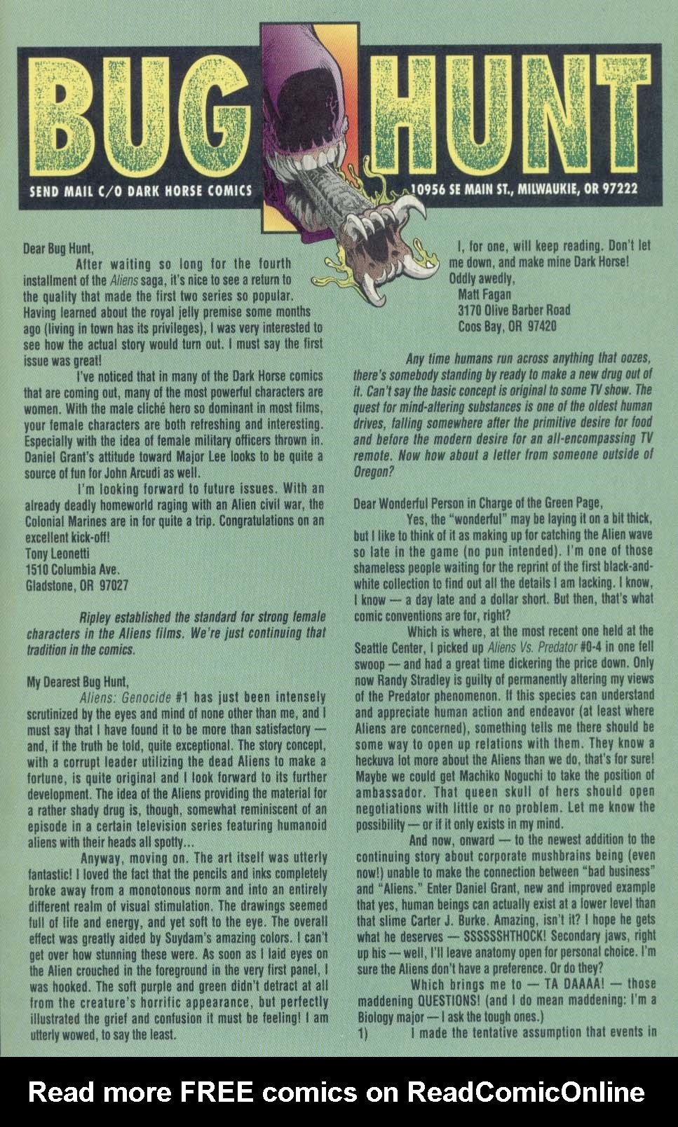 Read online Aliens: Genocide comic -  Issue #4 - 31