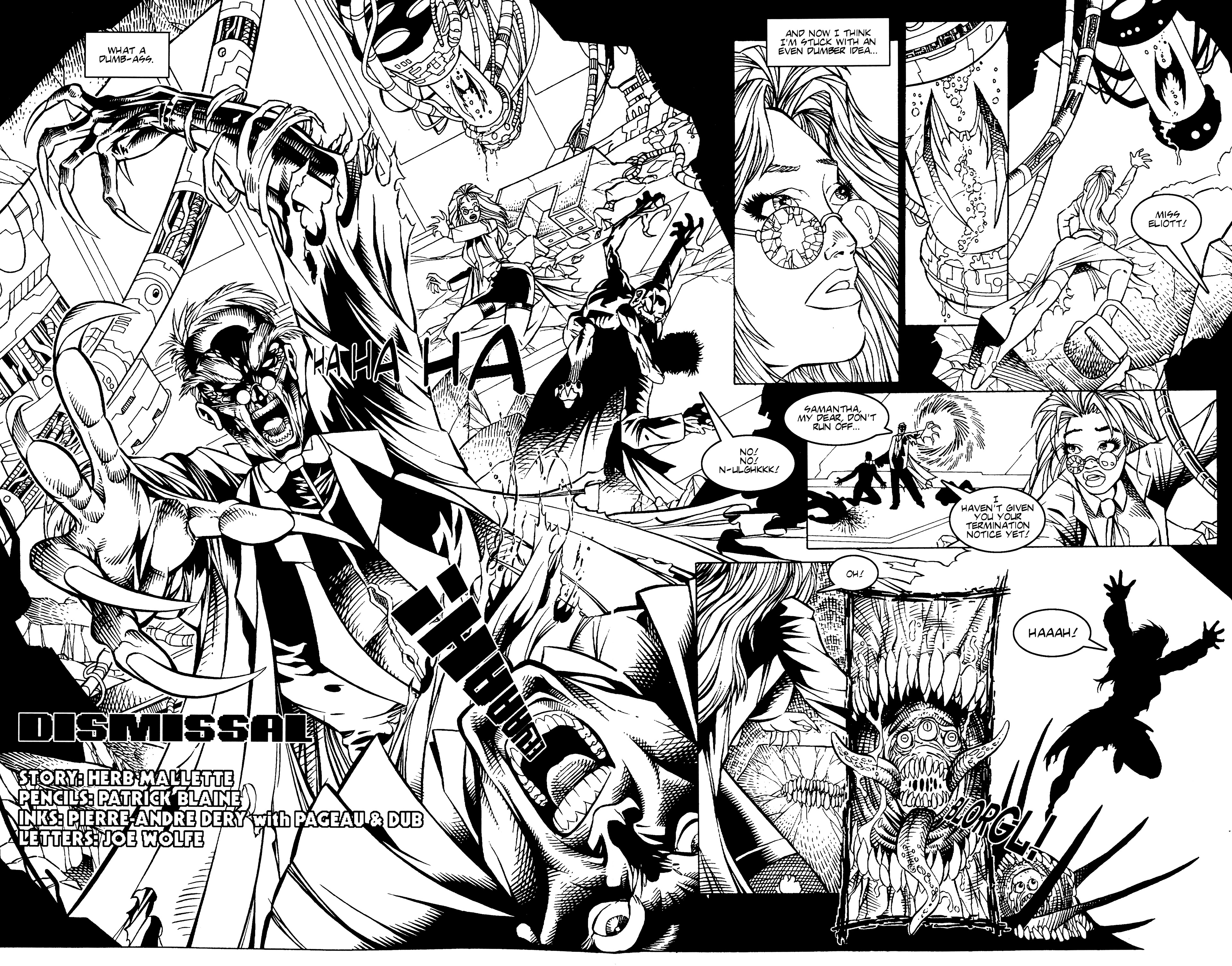 Read online Warrior Nun: Black & White comic -  Issue #10 - 4