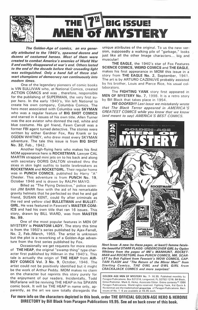 Read online Golden-Age Men of Mystery comic -  Issue #7 - 2