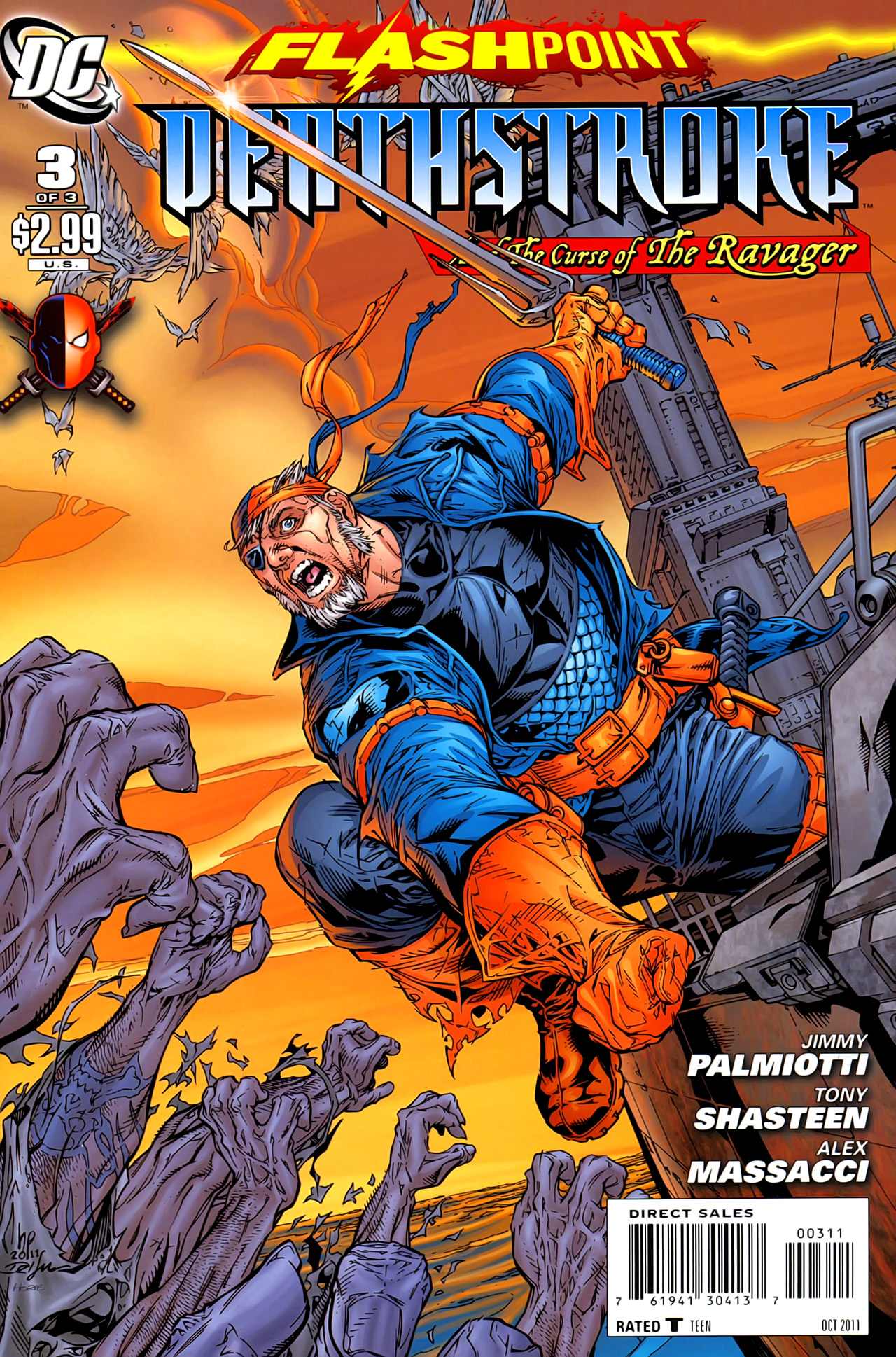 Read online Flashpoint: Deathstroke and the Curse of the Ravager comic -  Issue #3 - 1