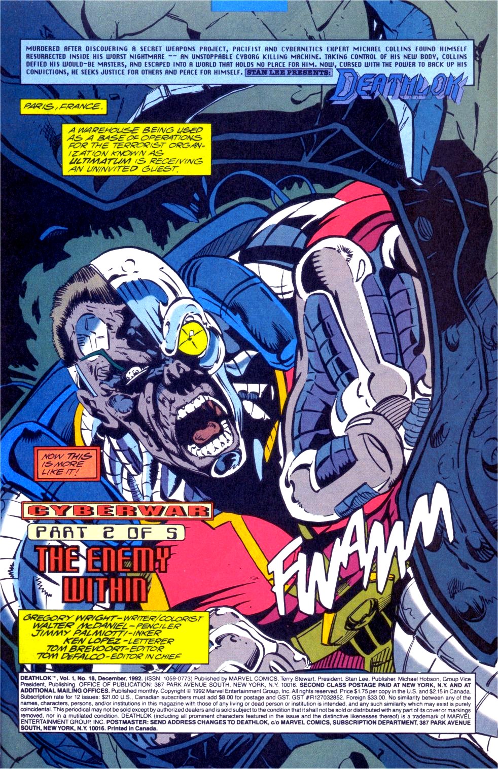 Read online Deathlok (1991) comic -  Issue #18 - 2
