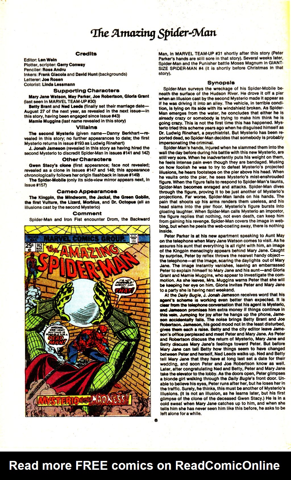 Read online The Official Marvel Index to The Amazing Spider-Man comic -  Issue #6 - 8