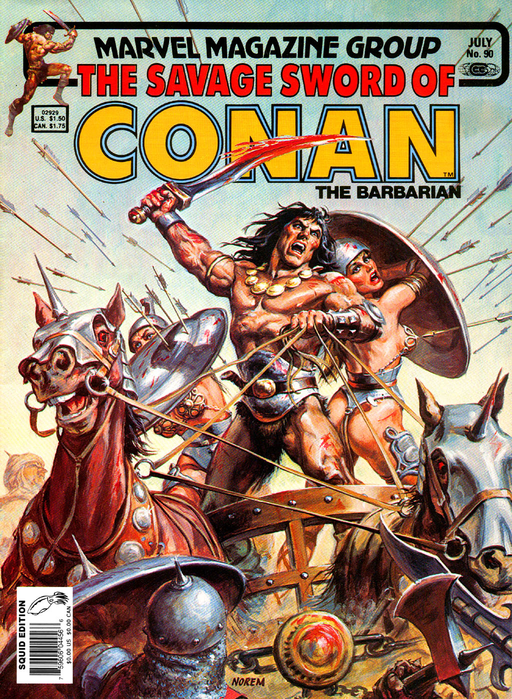 Read online The Savage Sword Of Conan comic -  Issue #90 - 1