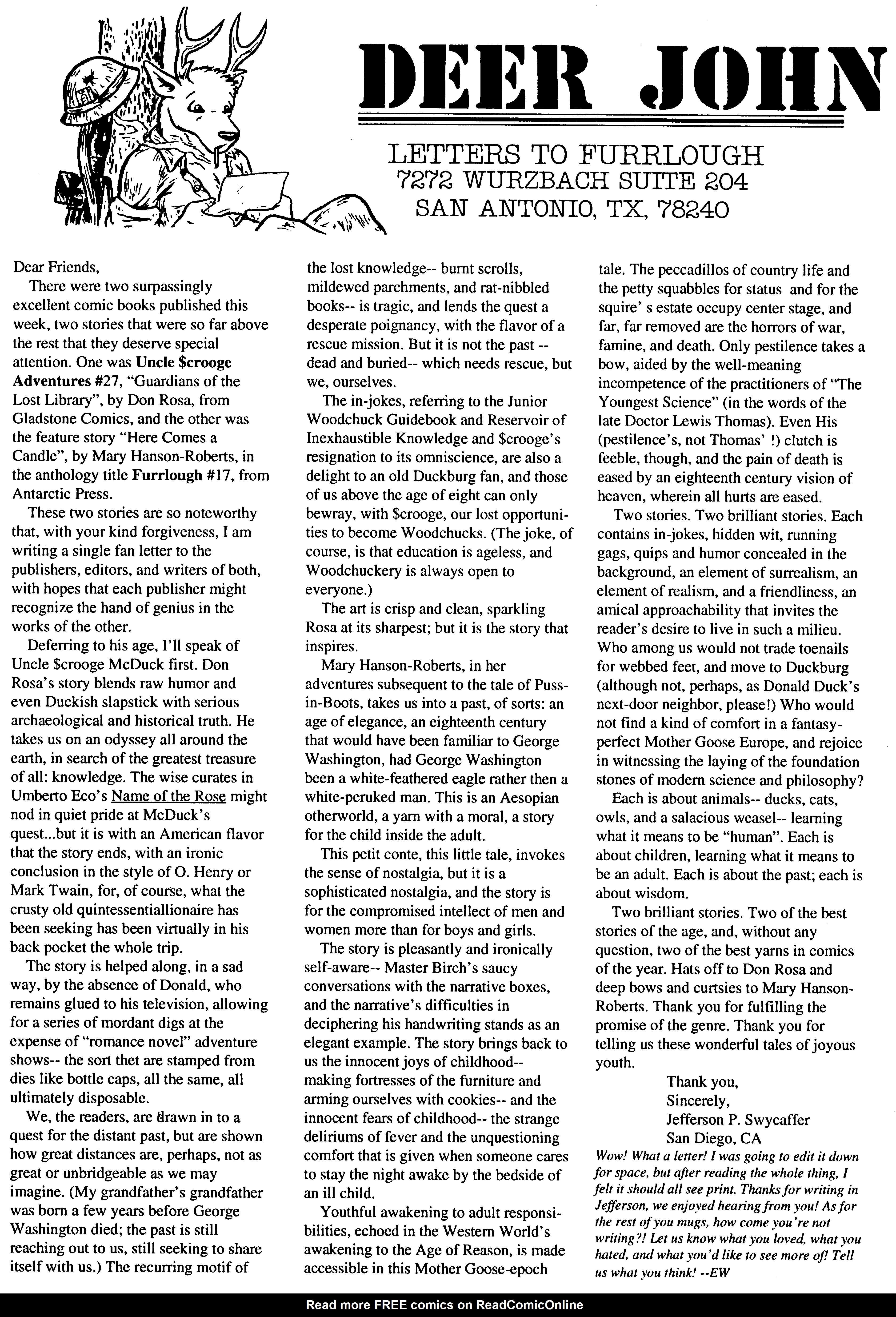 Read online Furrlough comic -  Issue #21 - 34