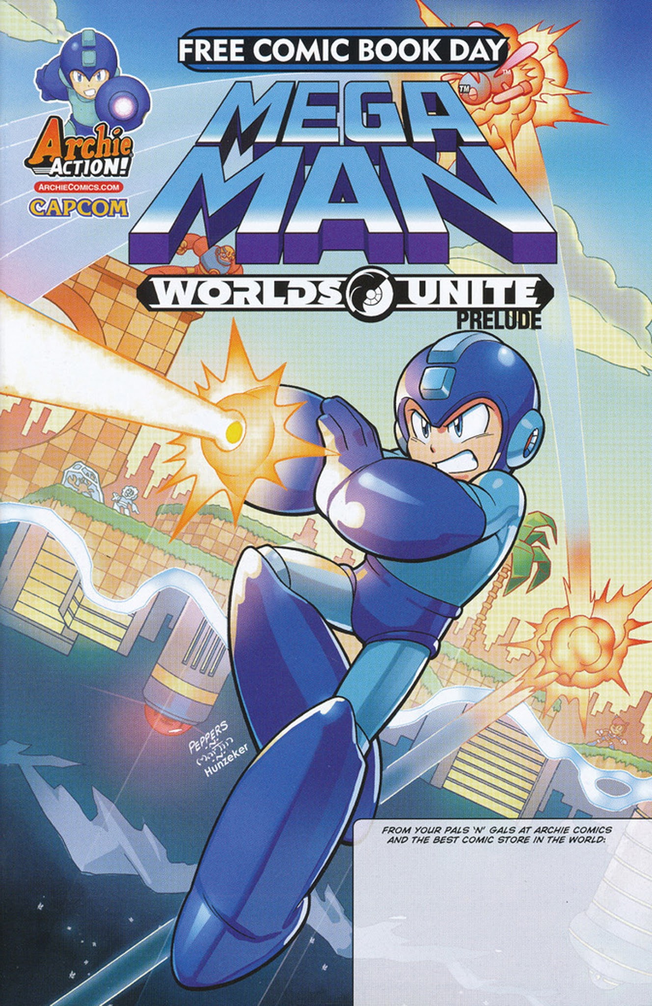 Read online Free Comic Book Day 2015 comic -  Issue # Sonic the Hedgehog - Mega Man Worlds Unite Prelude - 2