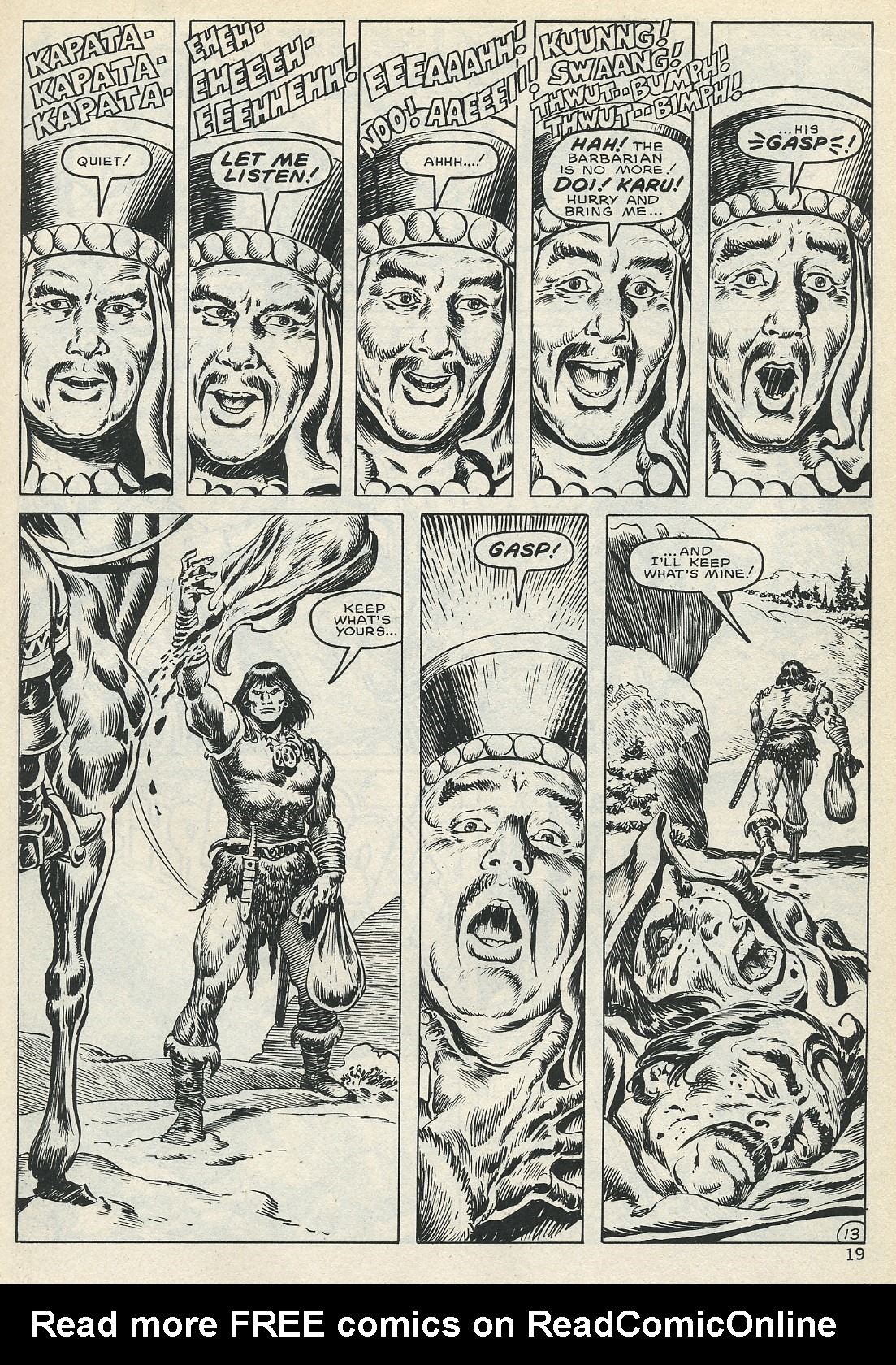 Read online The Savage Sword Of Conan comic -  Issue #132 - 19