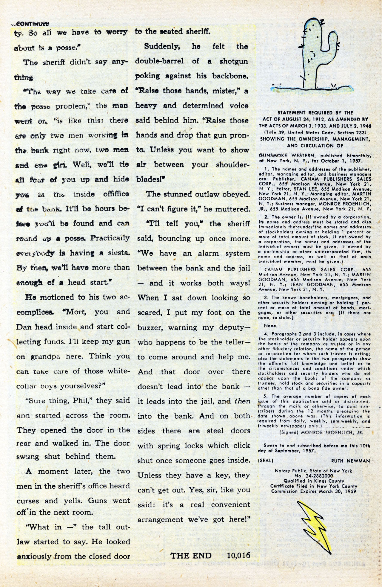 Read online Gunsmoke Western comic -  Issue #45 - 26