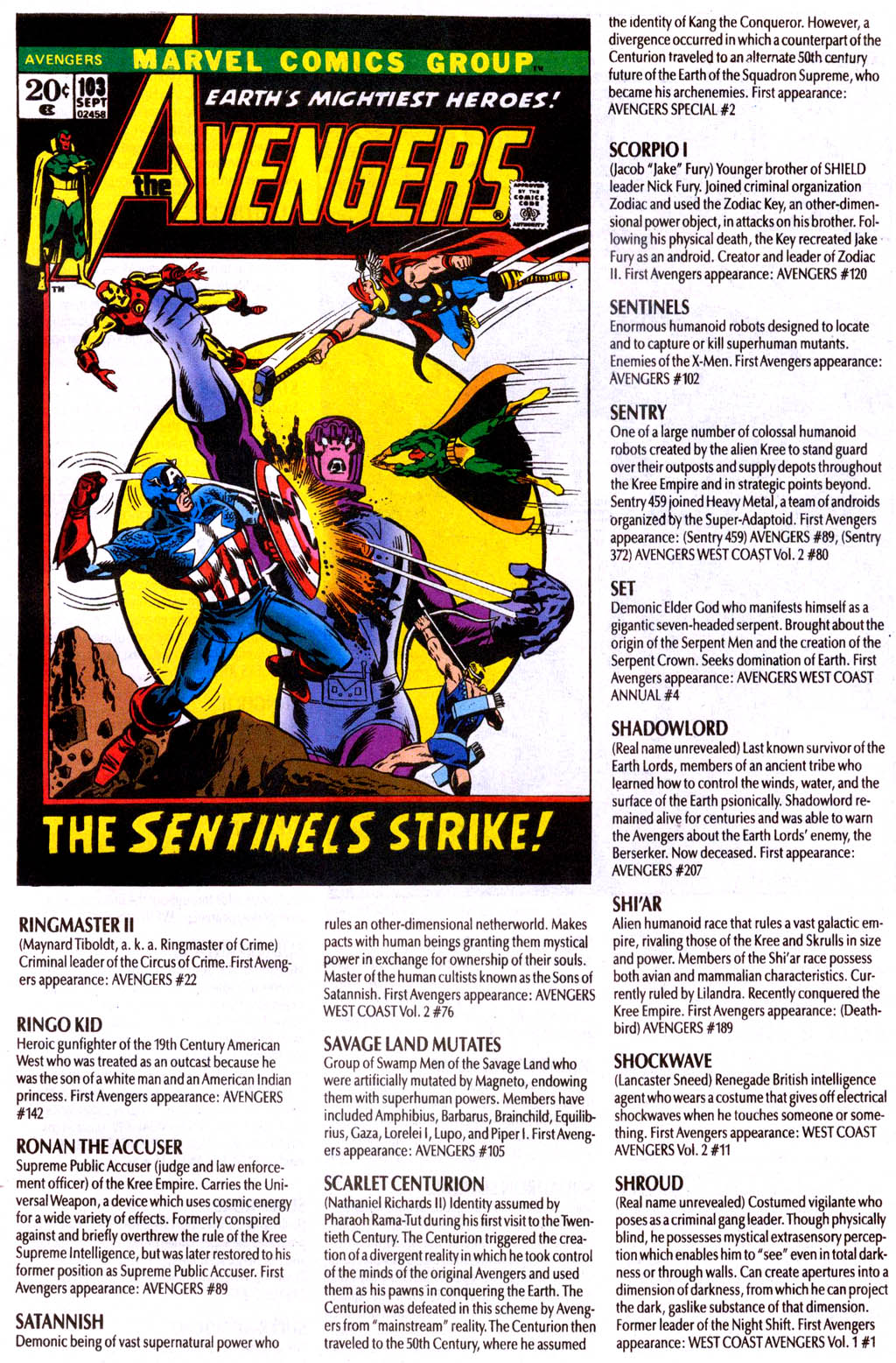 Read online The Avengers Log comic -  Issue # Full - 43