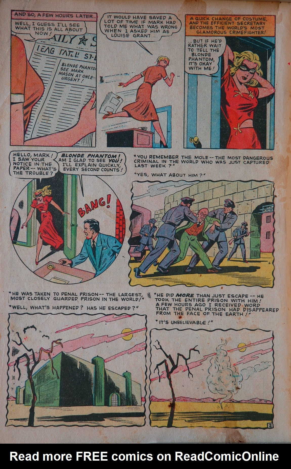 Read online Blonde Phantom Comics comic -  Issue #22 - 4