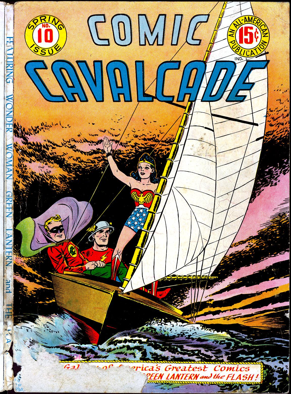 Read online Comic Cavalcade comic -  Issue #10 - 1
