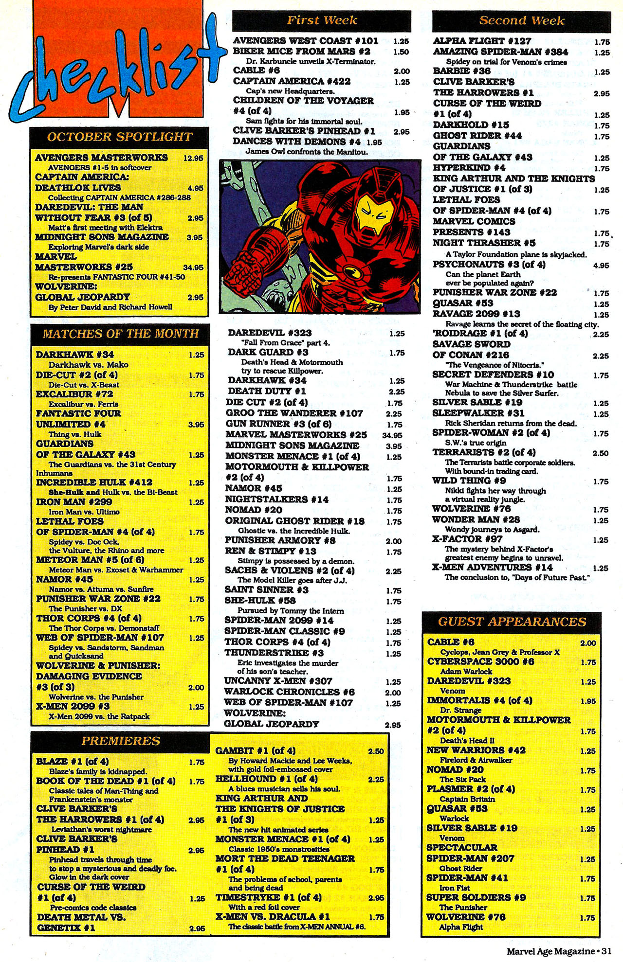 Read online Marvel Age comic -  Issue #130 - 33