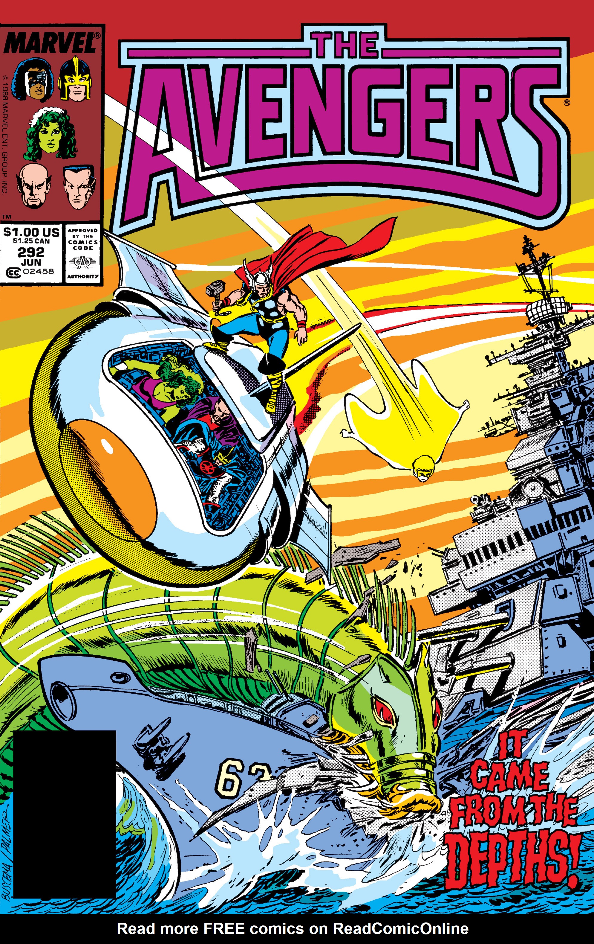 Read online The Avengers (1963) comic -  Issue #292 - 1