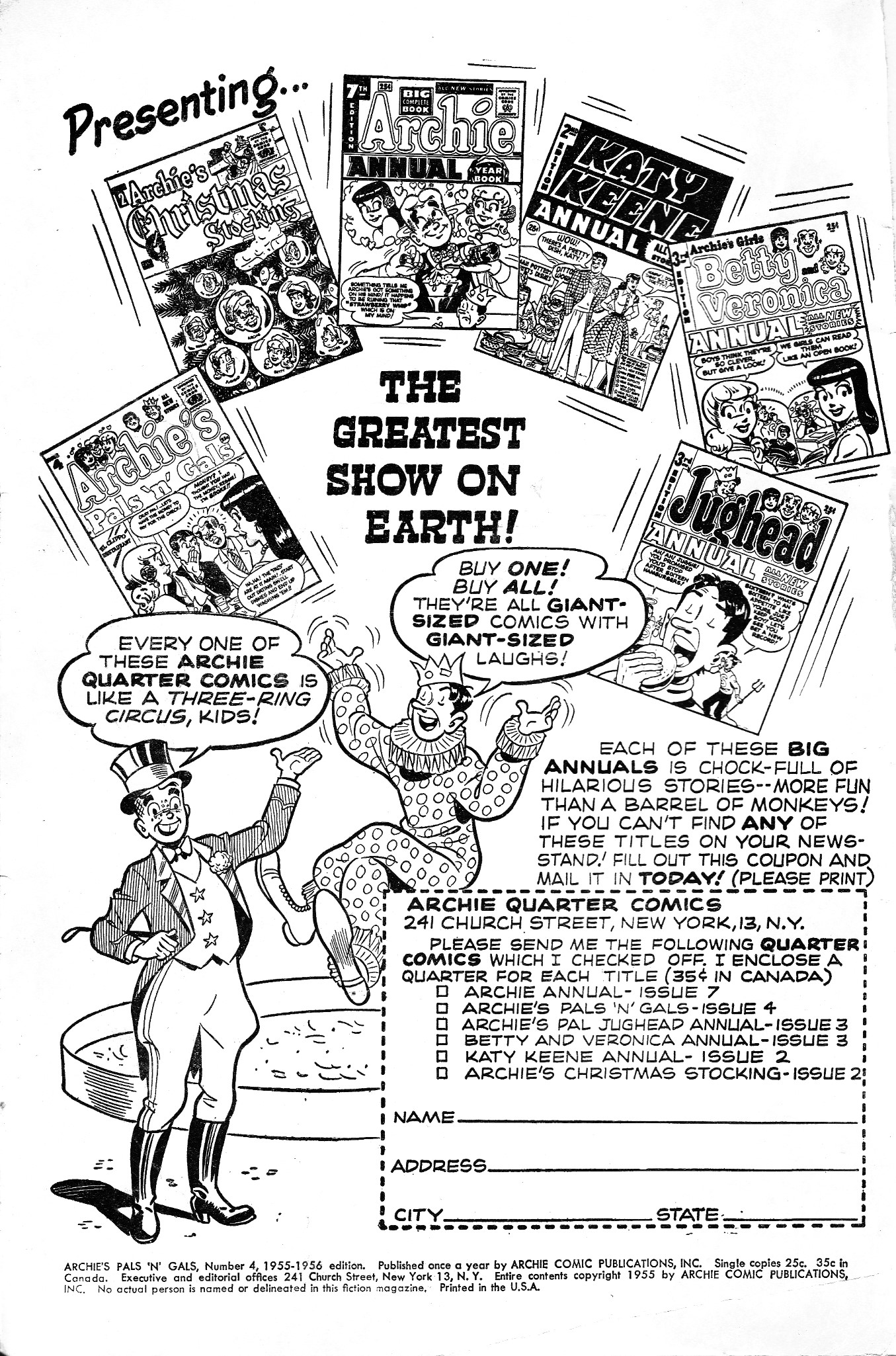 Read online Archie's Pals 'N' Gals (1952) comic -  Issue #4 - 2
