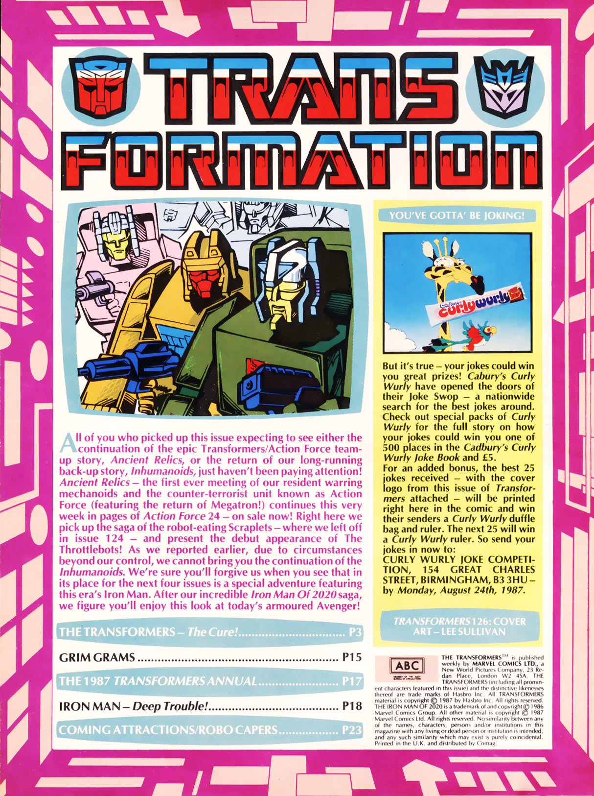 Read online The Transformers (UK) comic -  Issue #126 - 2