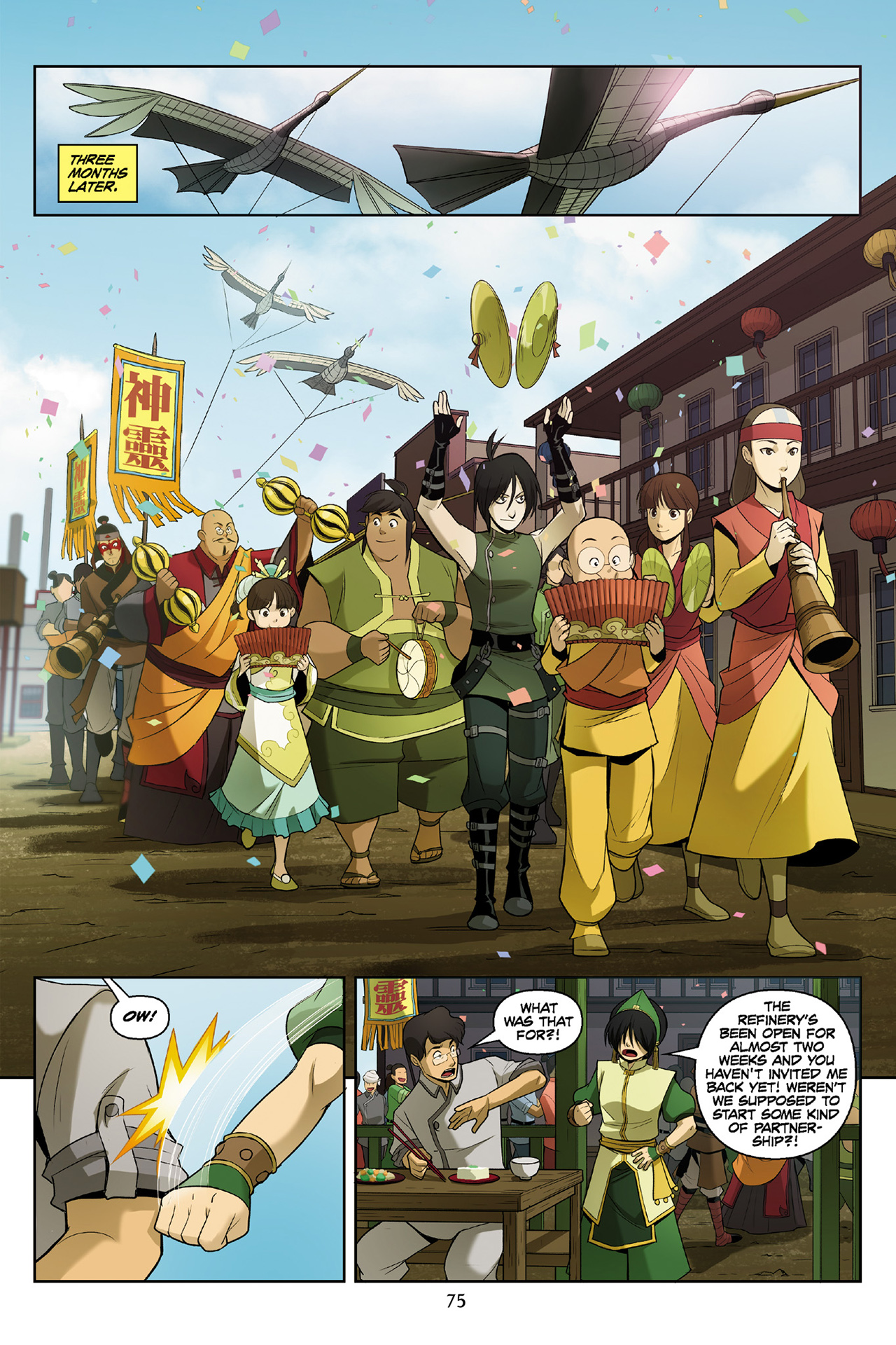Read online Nickelodeon Avatar: The Last Airbender - The Rift comic -  Issue # Part 3 - 76