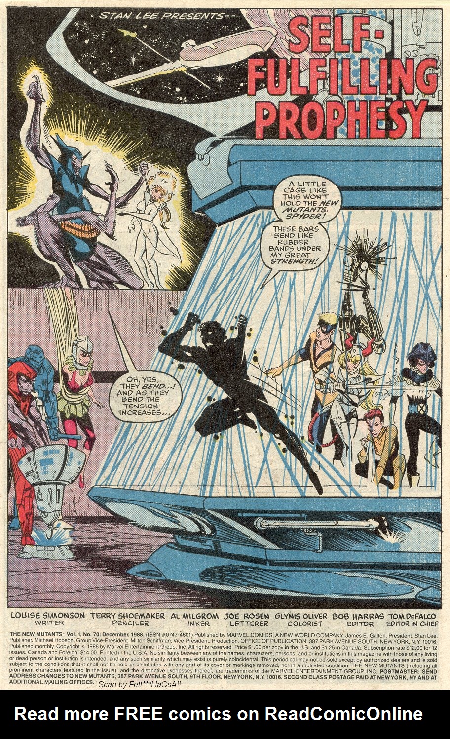 Read online The New Mutants comic -  Issue #70 - 2