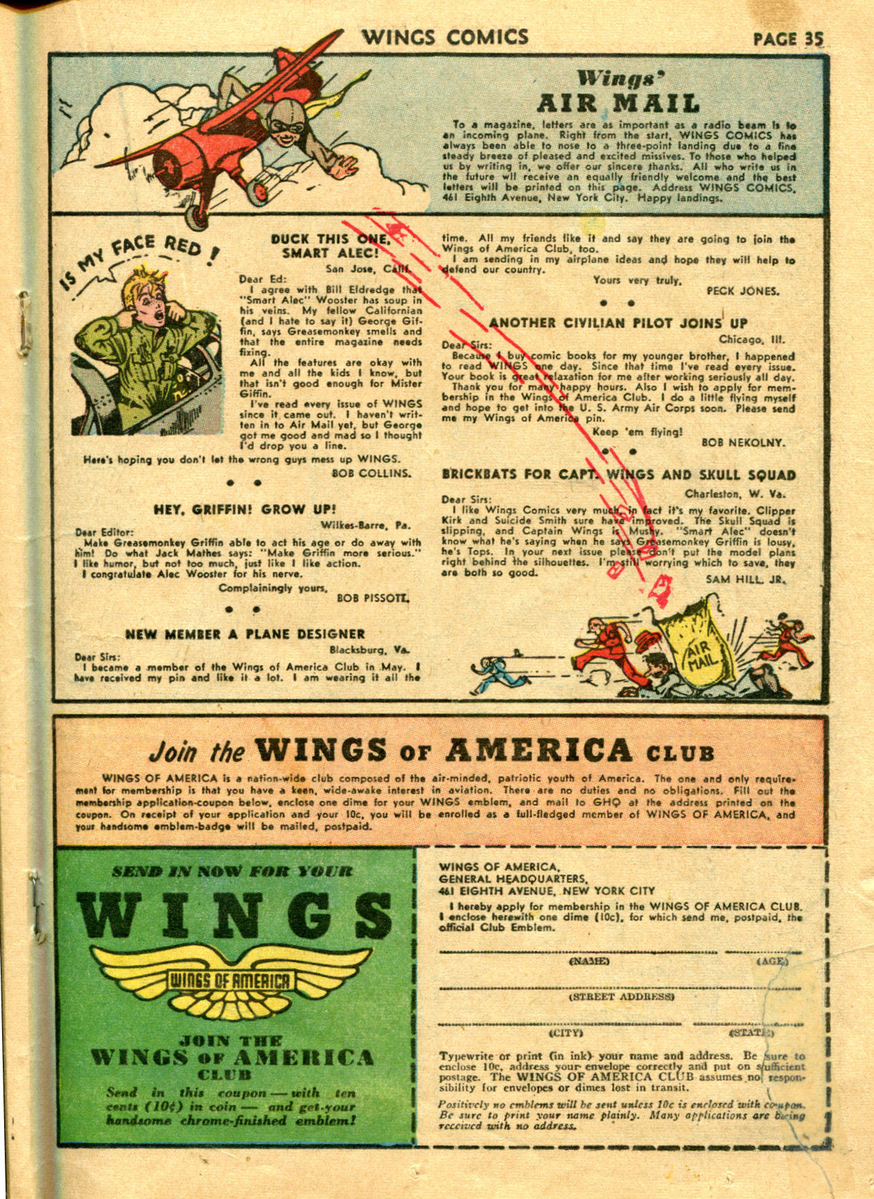 Read online Wings Comics comic -  Issue #25 - 36