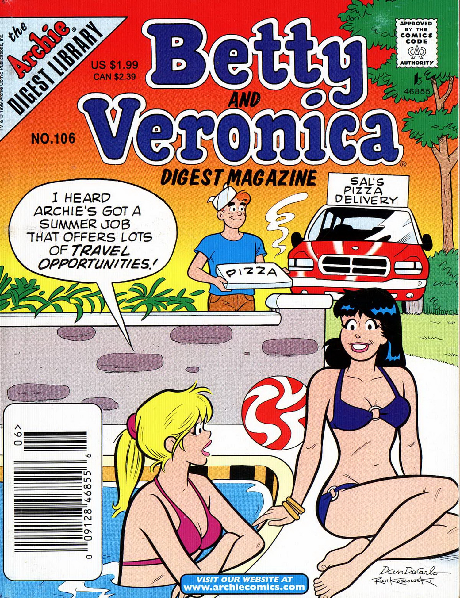 Read online Betty and Veronica Digest Magazine comic -  Issue #106 - 1