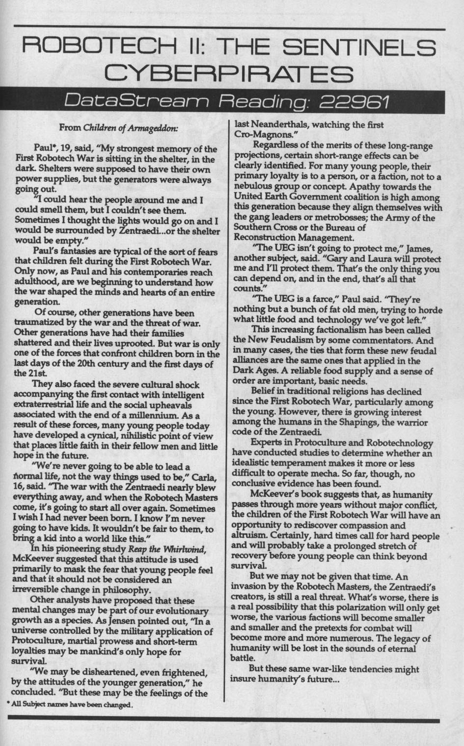 Read online Robotech II: The Sentinels - CyberPirates comic -  Issue #2 - 28