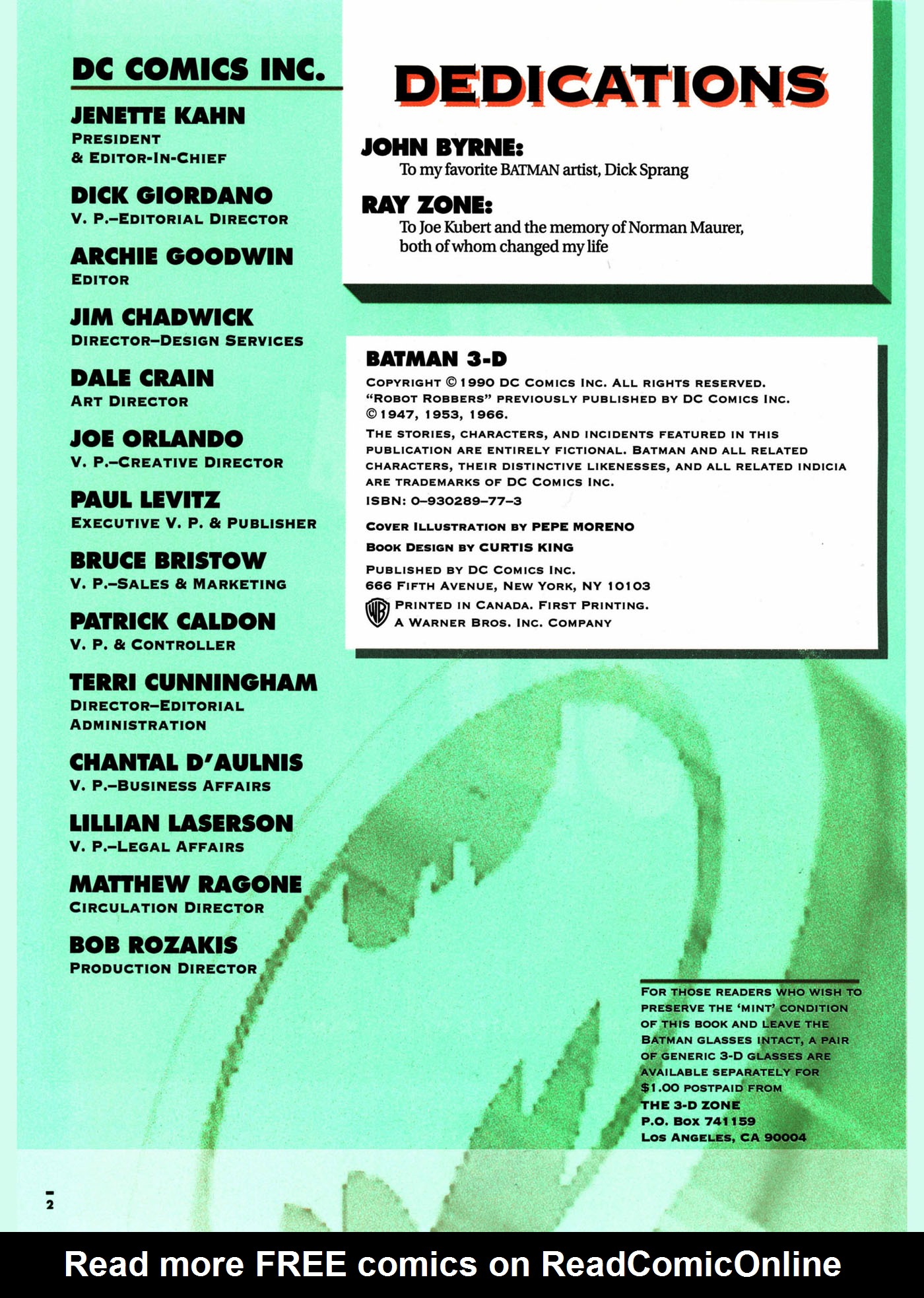 Read online Batman 3-D comic -  Issue # TPB - 3