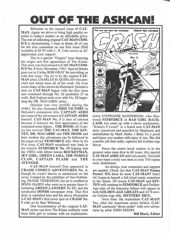 Read online Cat-Man Ashcan comic -  Issue #2 - 4