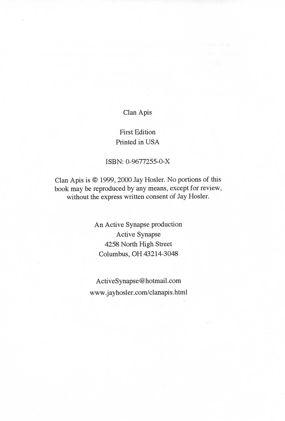 Read online Clan Apis comic -  Issue # TPB (Part 1) - 7