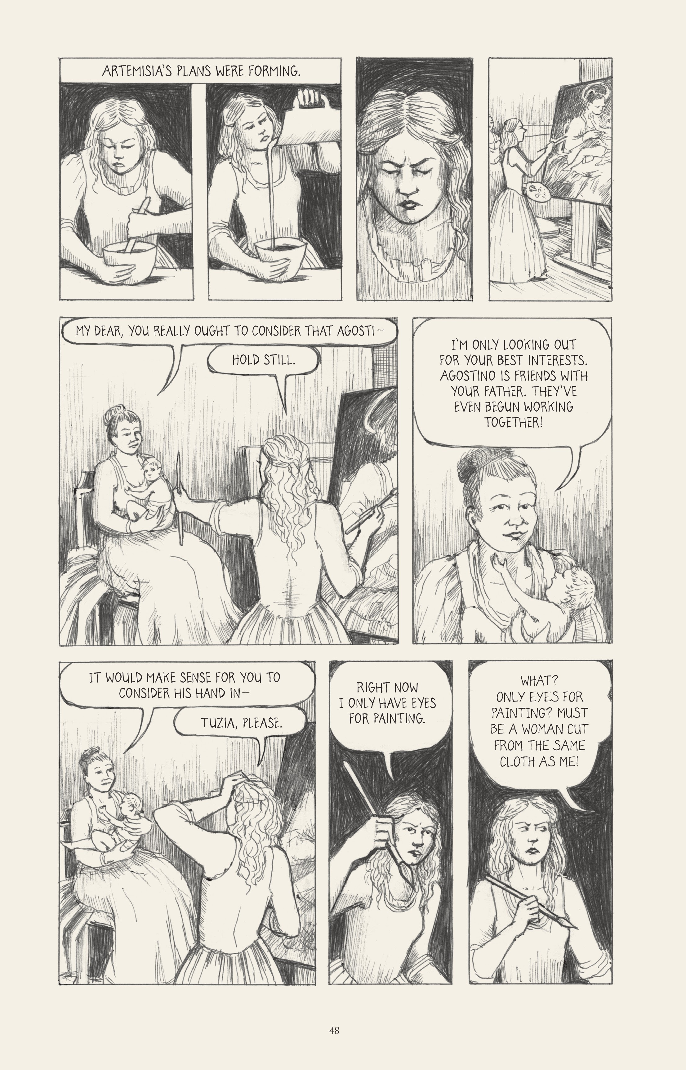 Read online I Know What I Am: The Life and Times of Artemisia Gentileschi comic -  Issue # TPB (Part 1) - 57