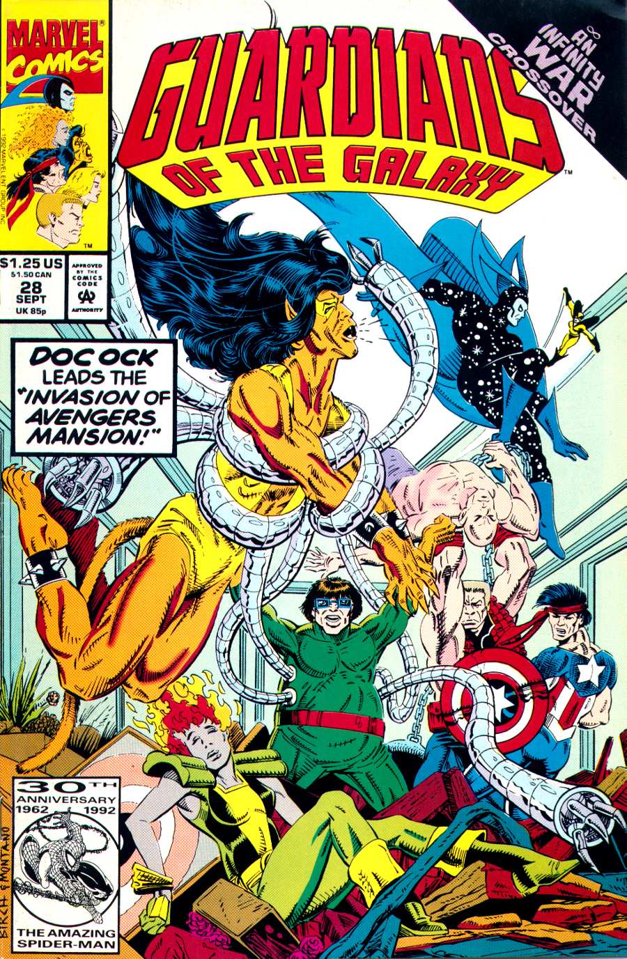 Read online Guardians of the Galaxy (1990) comic -  Issue #28 - 1