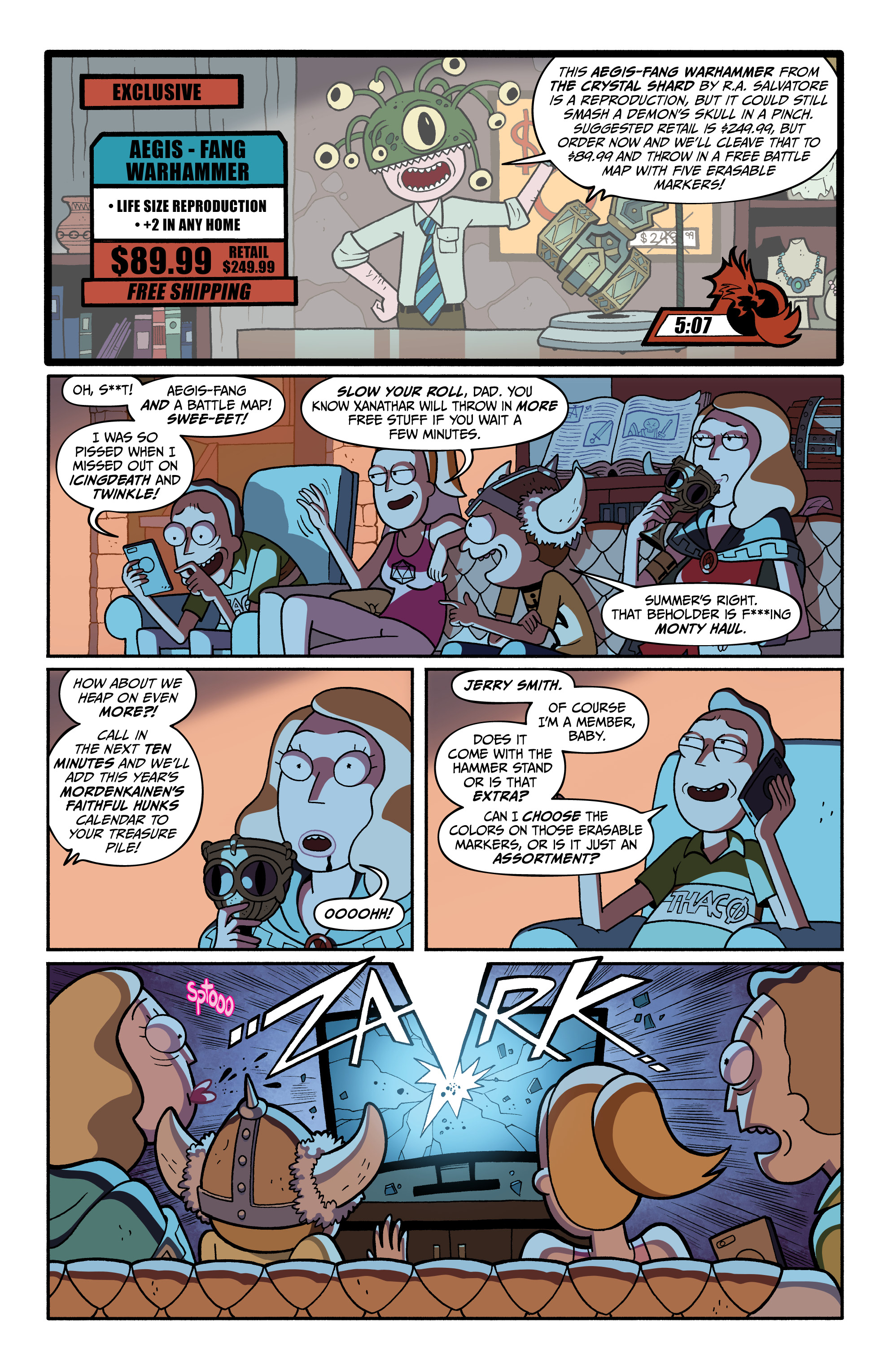 Read online Rick and Morty vs. Dungeons & Dragons II: Painscape comic -  Issue #1 - 6