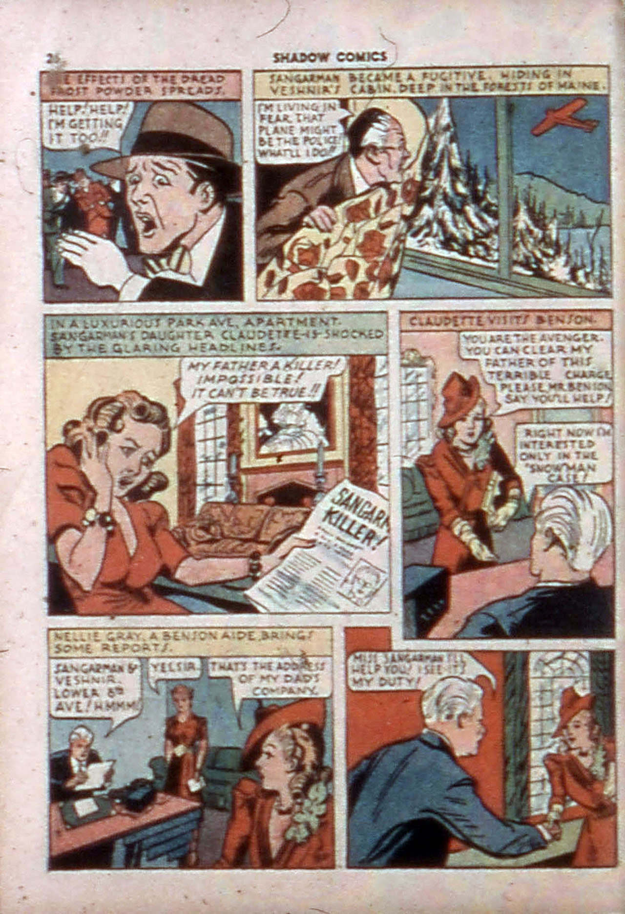 Read online Shadow Comics comic -  Issue #4 - 28