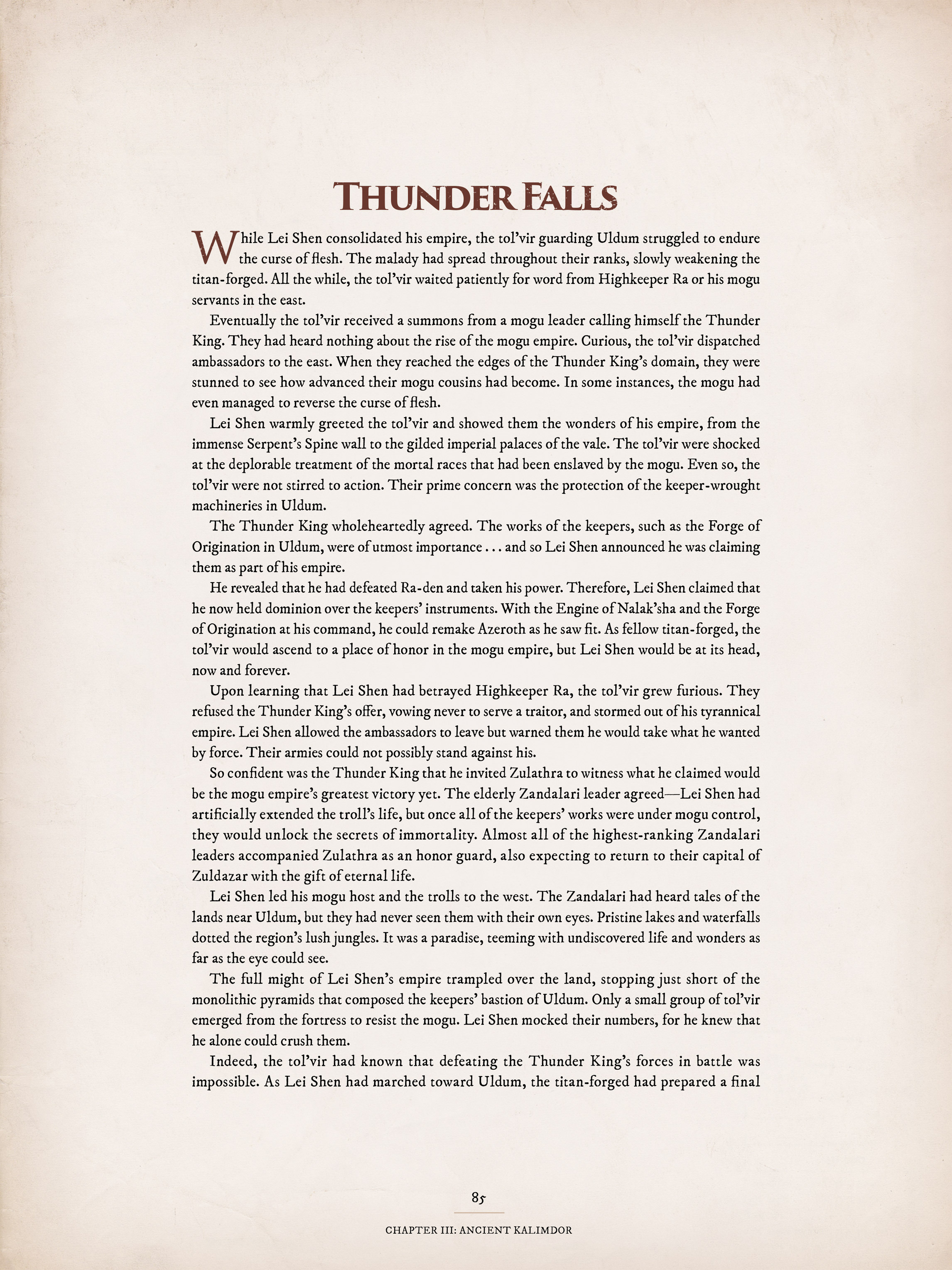 Read online World of Warcraft Chronicle Vol. 1 comic -  Issue # Full - 82