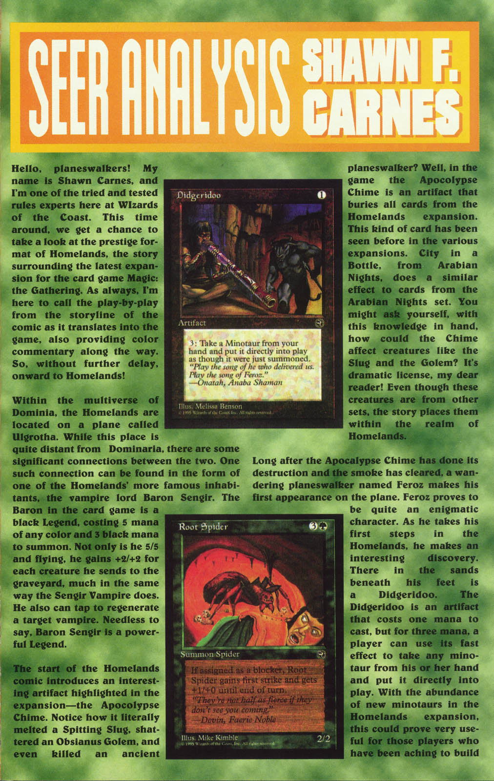 Read online Homelands On the World of Magic: The Gathering comic -  Issue # Full - 62